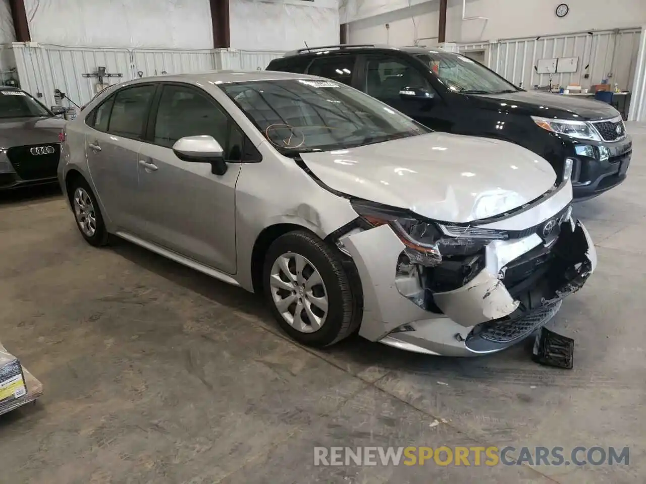 1 Photograph of a damaged car JTDEPMAE1MJ130968 TOYOTA COROLLA 2021