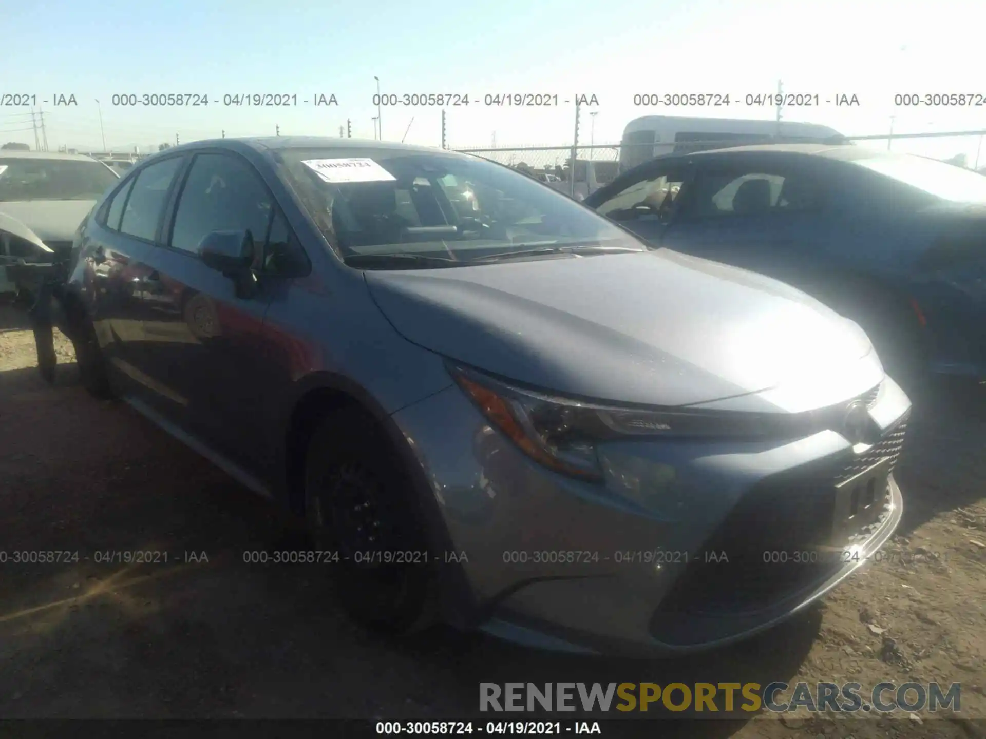 1 Photograph of a damaged car JTDEPMAE1MJ131151 TOYOTA COROLLA 2021