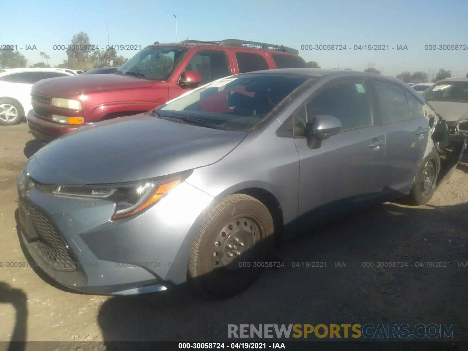 2 Photograph of a damaged car JTDEPMAE1MJ131151 TOYOTA COROLLA 2021