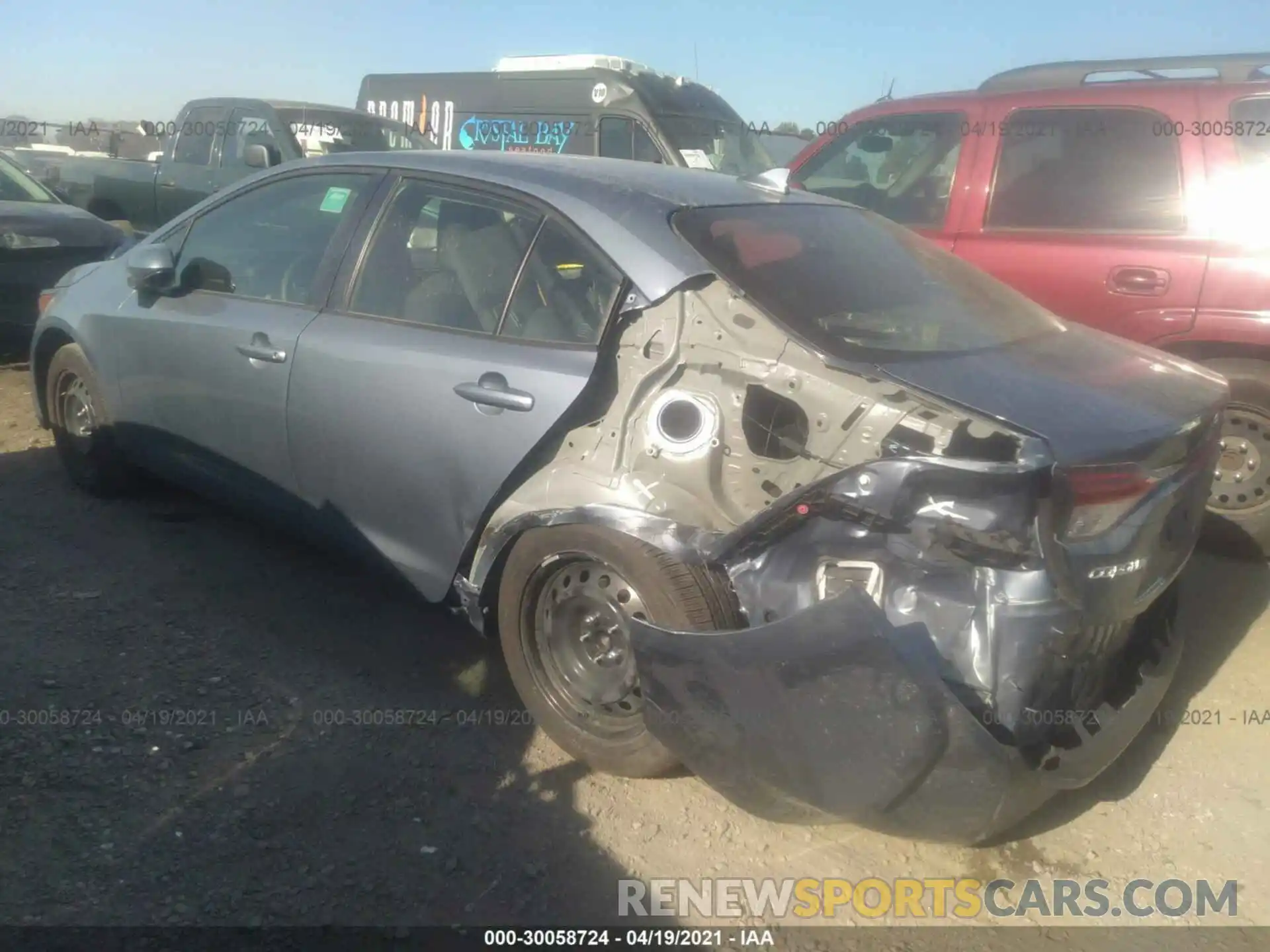 3 Photograph of a damaged car JTDEPMAE1MJ131151 TOYOTA COROLLA 2021