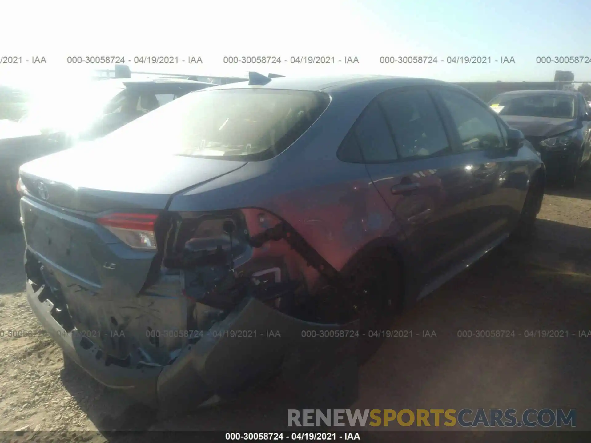 4 Photograph of a damaged car JTDEPMAE1MJ131151 TOYOTA COROLLA 2021