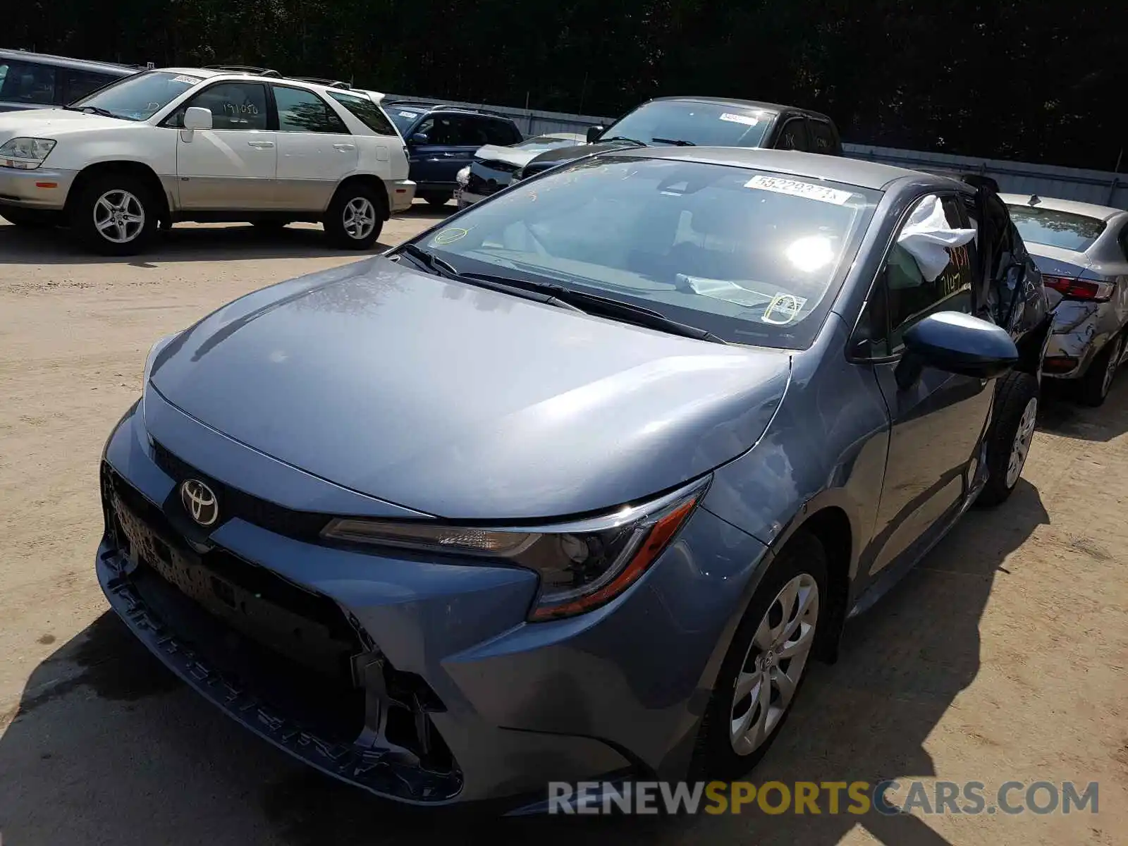 2 Photograph of a damaged car JTDEPMAE1MJ132445 TOYOTA COROLLA 2021