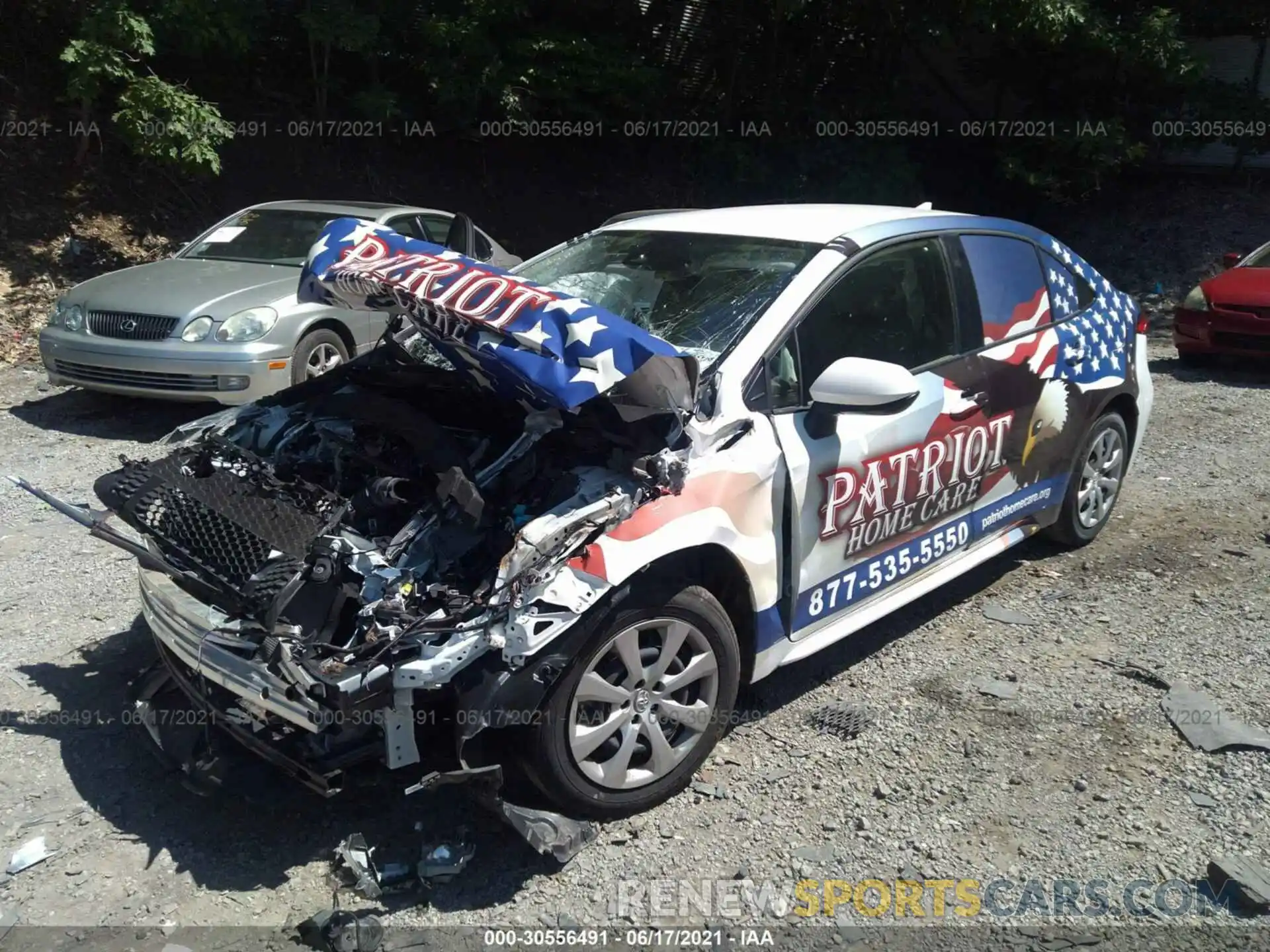 2 Photograph of a damaged car JTDEPMAE1MJ133935 TOYOTA COROLLA 2021