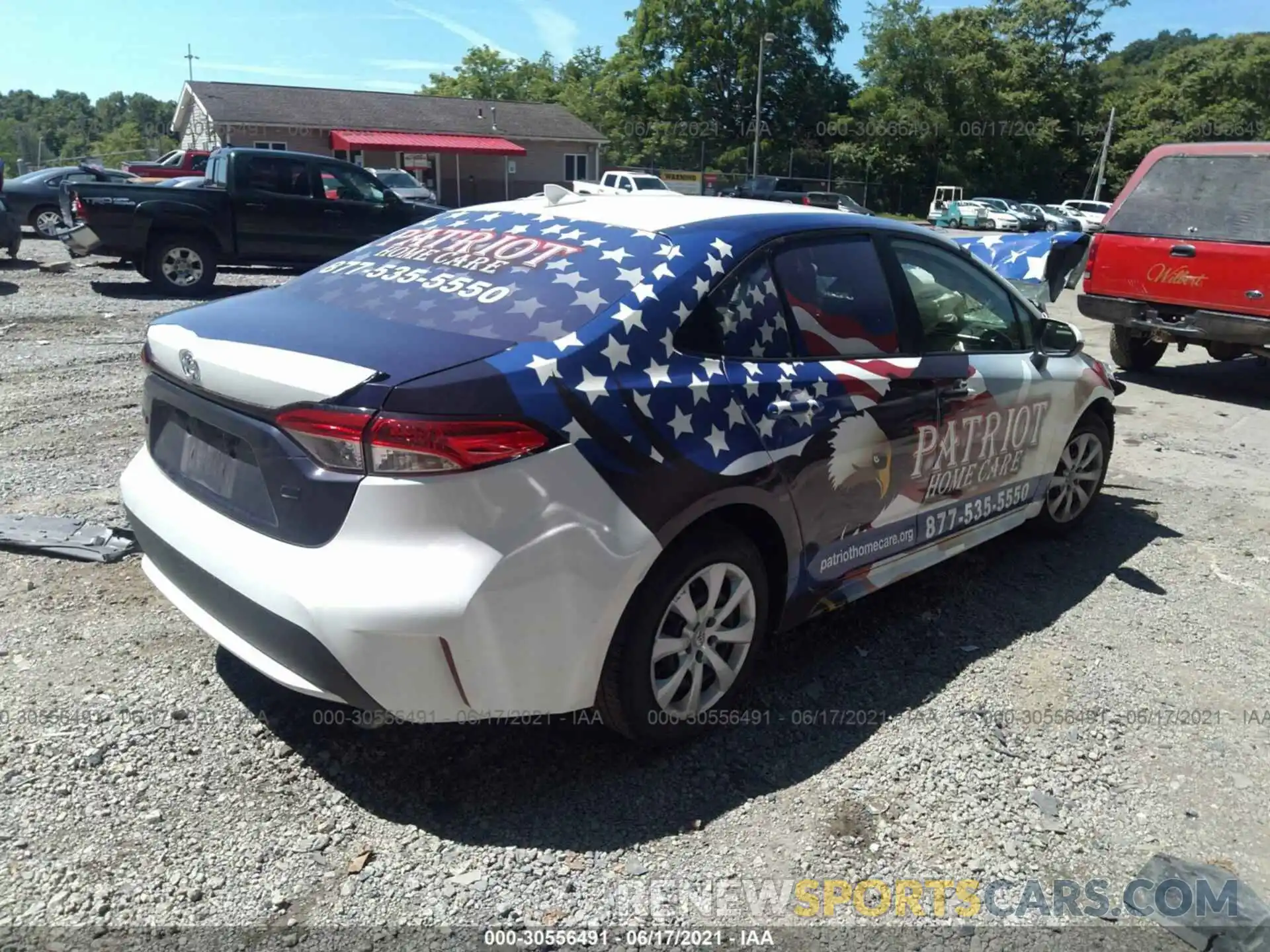 4 Photograph of a damaged car JTDEPMAE1MJ133935 TOYOTA COROLLA 2021