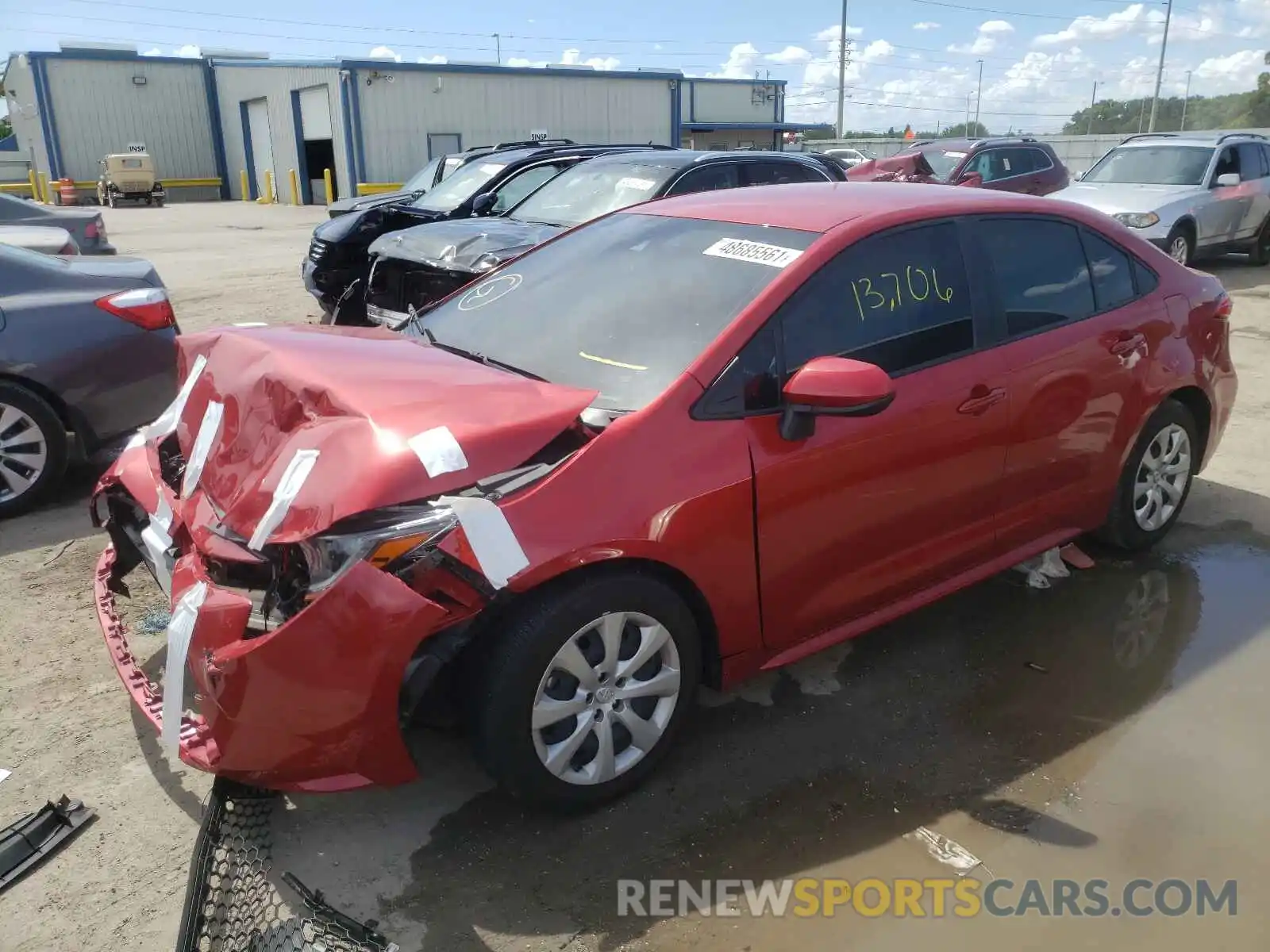 2 Photograph of a damaged car JTDEPMAE1MJ134549 TOYOTA COROLLA 2021