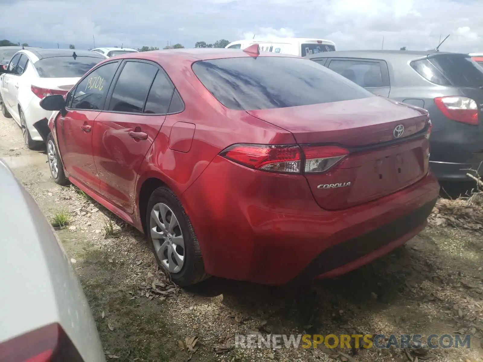 3 Photograph of a damaged car JTDEPMAE1MJ134549 TOYOTA COROLLA 2021