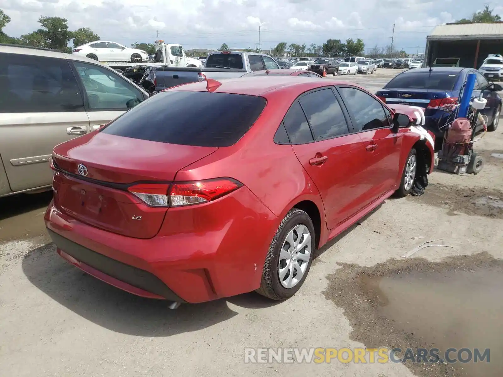 4 Photograph of a damaged car JTDEPMAE1MJ134549 TOYOTA COROLLA 2021