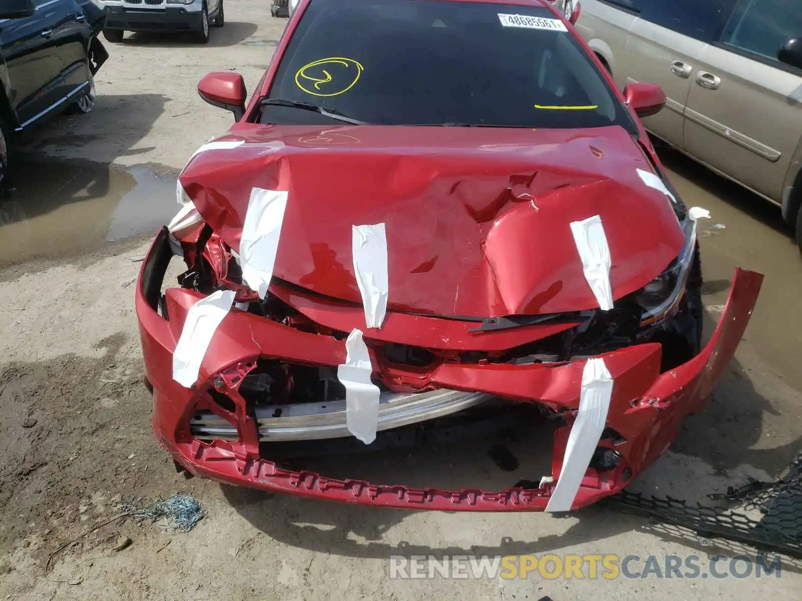 9 Photograph of a damaged car JTDEPMAE1MJ134549 TOYOTA COROLLA 2021