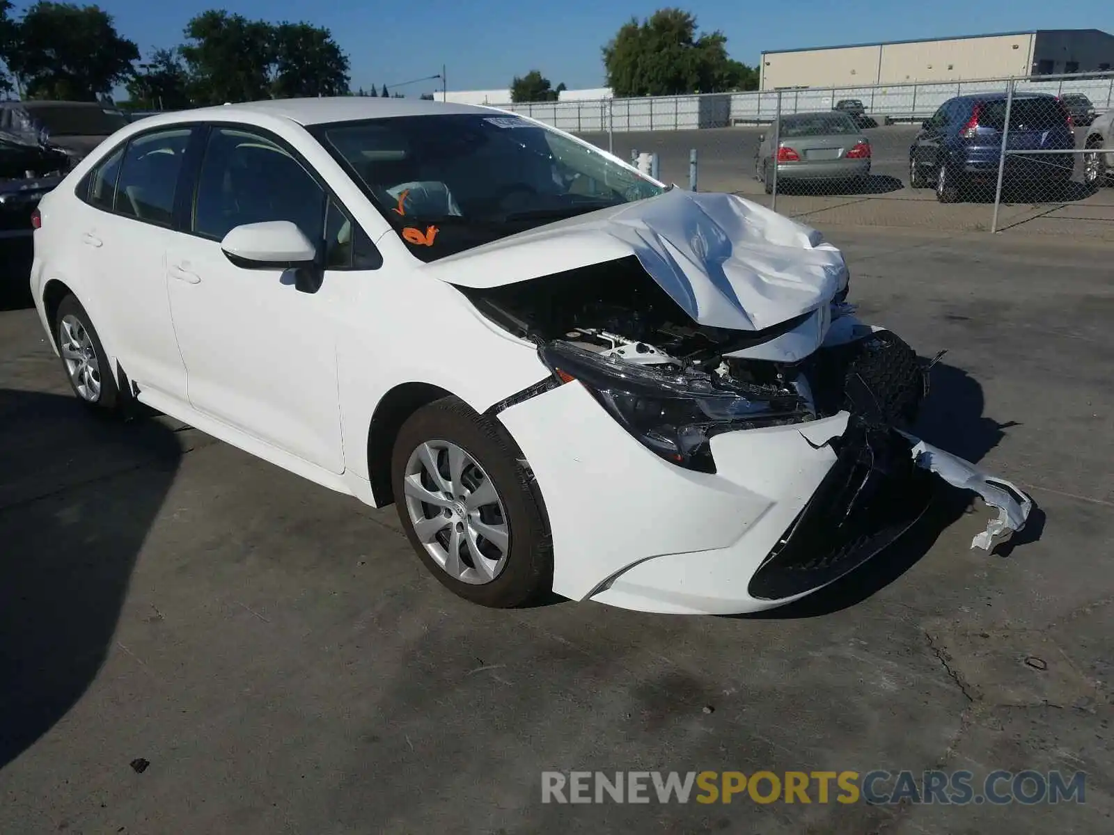 1 Photograph of a damaged car JTDEPMAE1MJ134583 TOYOTA COROLLA 2021