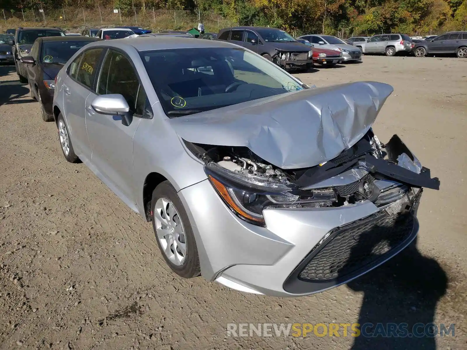 1 Photograph of a damaged car JTDEPMAE1MJ135362 TOYOTA COROLLA 2021