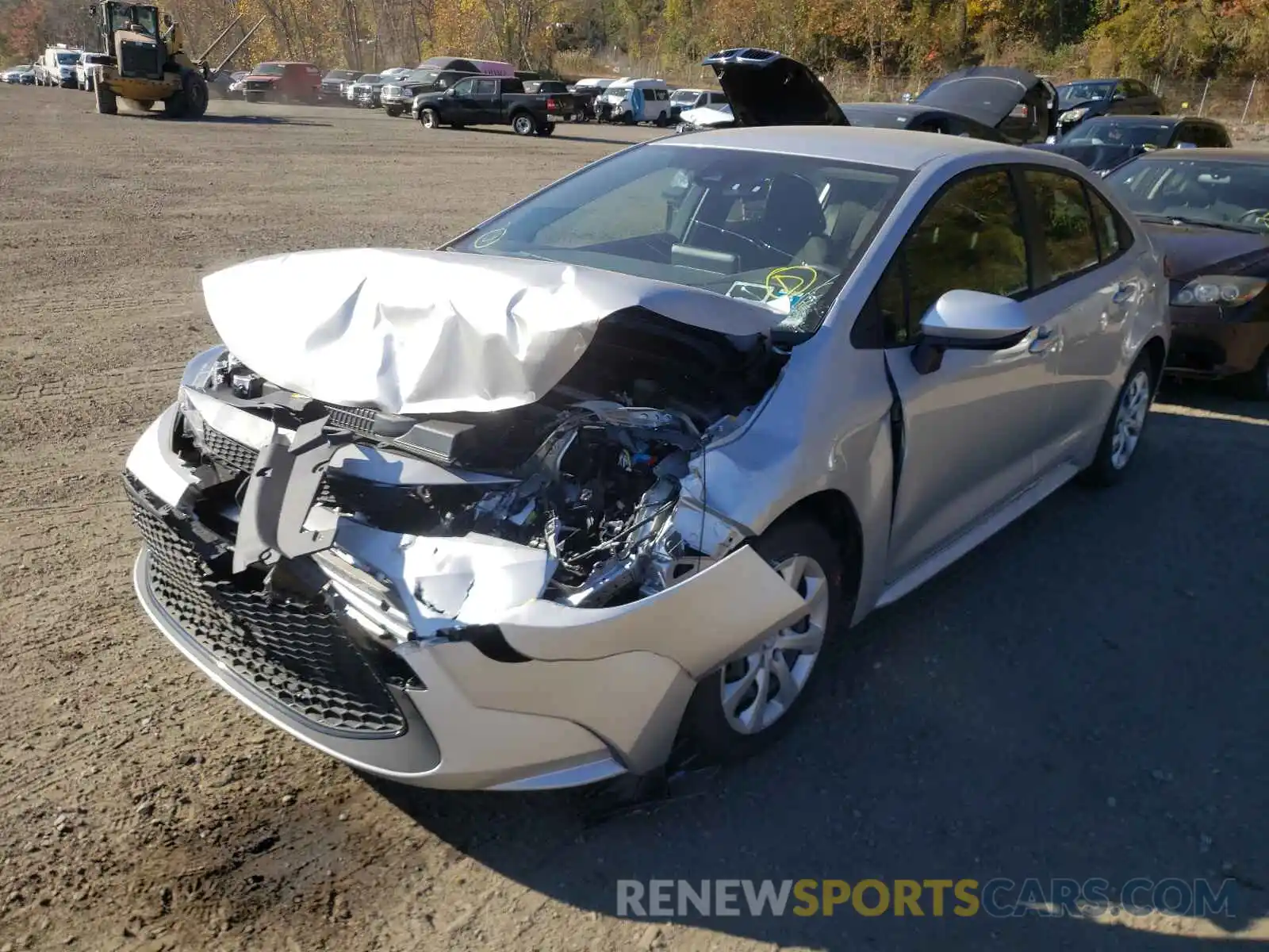 2 Photograph of a damaged car JTDEPMAE1MJ135362 TOYOTA COROLLA 2021