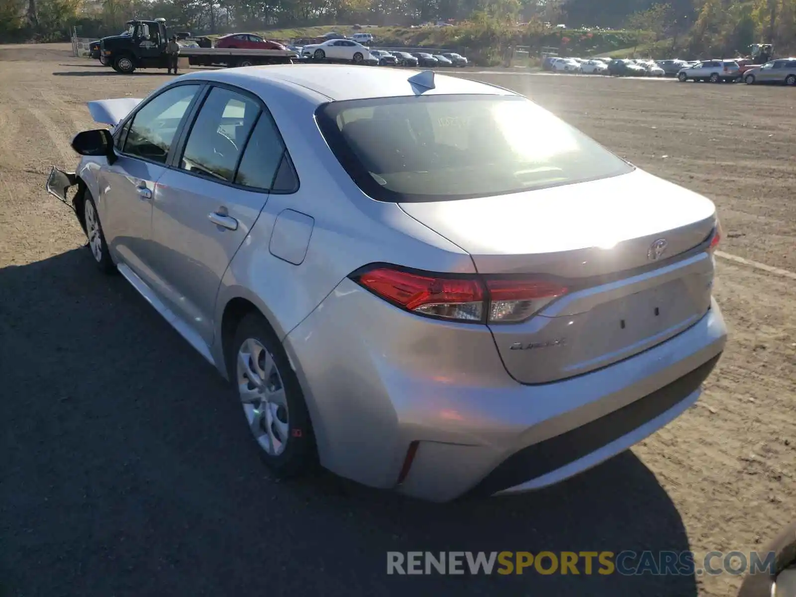 3 Photograph of a damaged car JTDEPMAE1MJ135362 TOYOTA COROLLA 2021