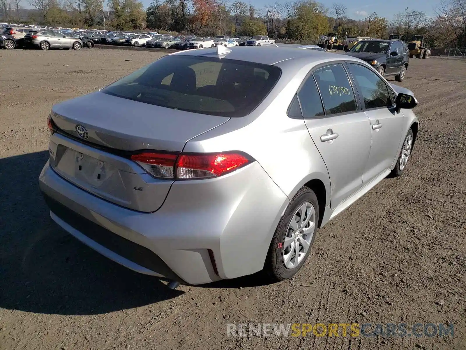 4 Photograph of a damaged car JTDEPMAE1MJ135362 TOYOTA COROLLA 2021