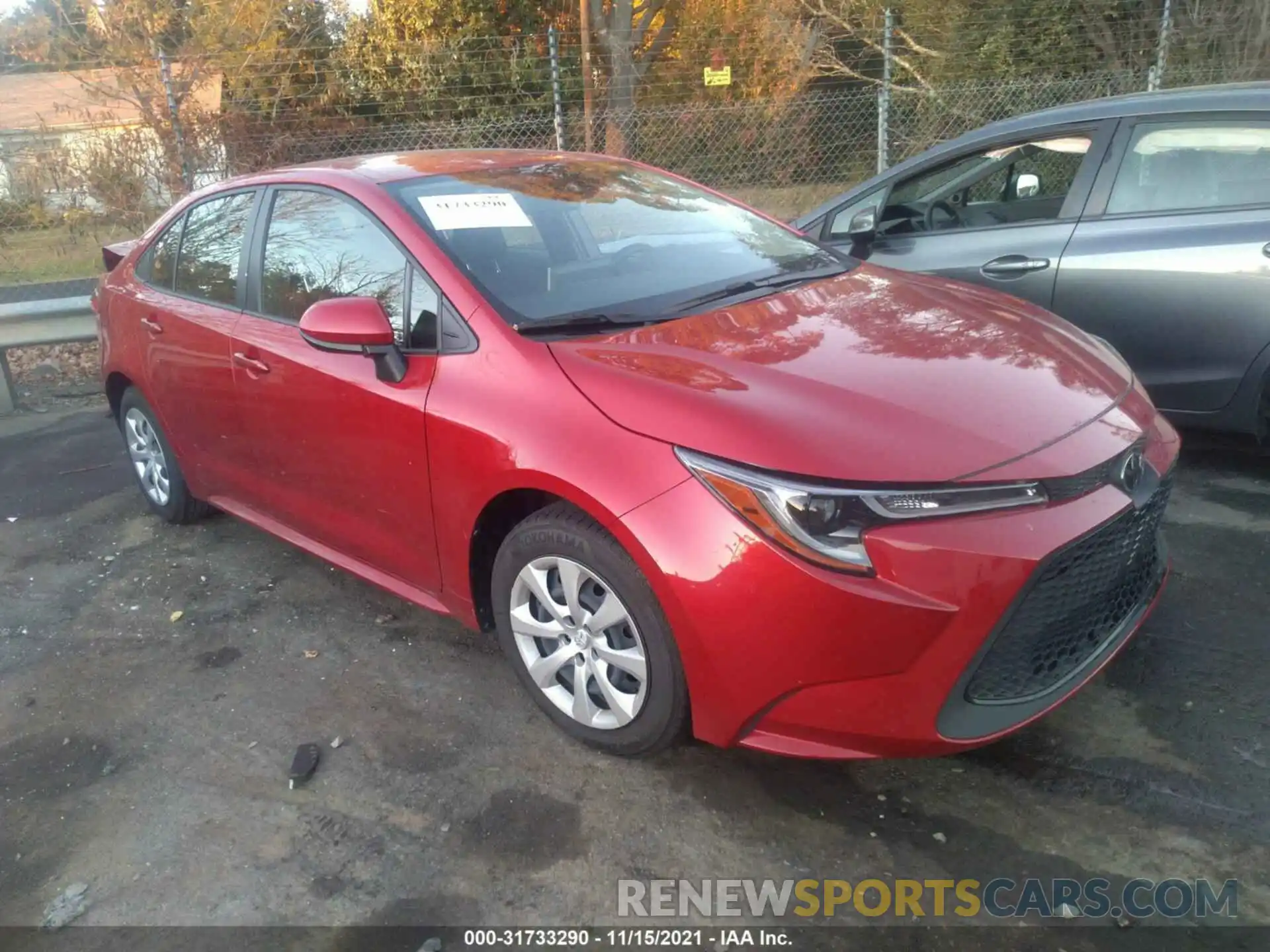 1 Photograph of a damaged car JTDEPMAE1MJ135488 TOYOTA COROLLA 2021