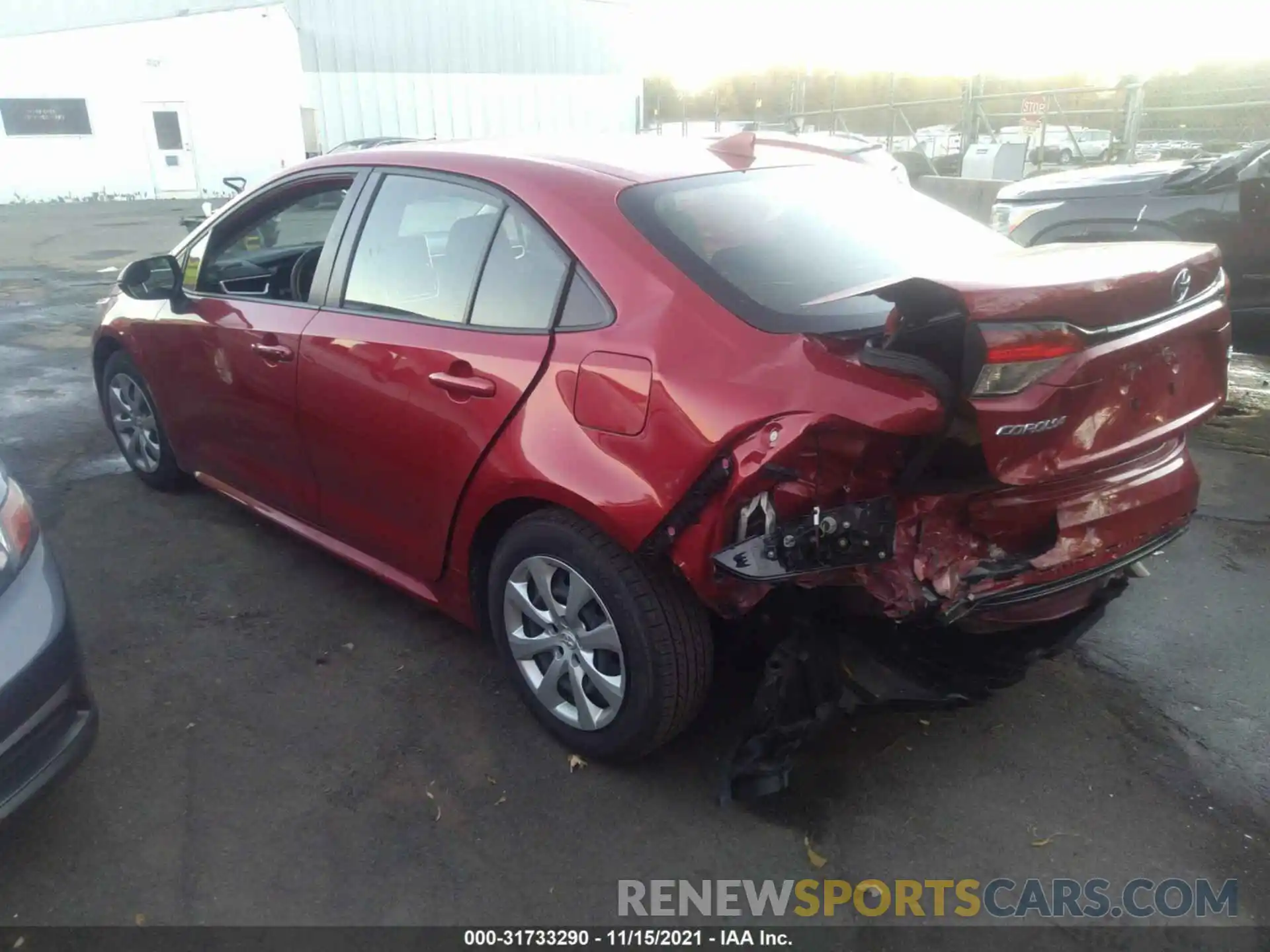 3 Photograph of a damaged car JTDEPMAE1MJ135488 TOYOTA COROLLA 2021