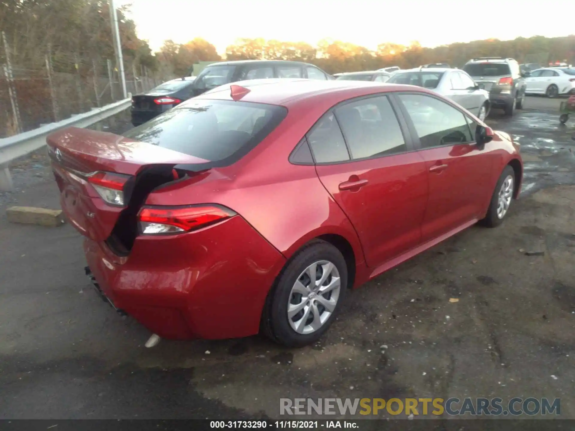 4 Photograph of a damaged car JTDEPMAE1MJ135488 TOYOTA COROLLA 2021