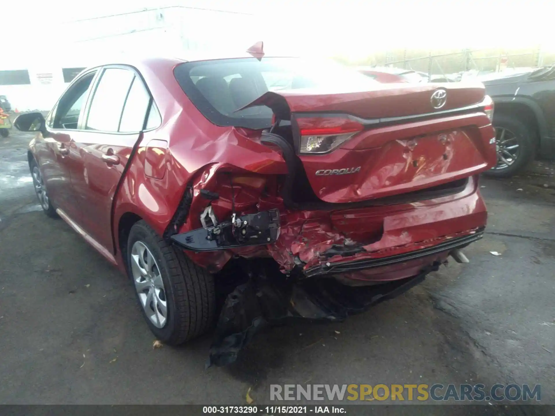 6 Photograph of a damaged car JTDEPMAE1MJ135488 TOYOTA COROLLA 2021