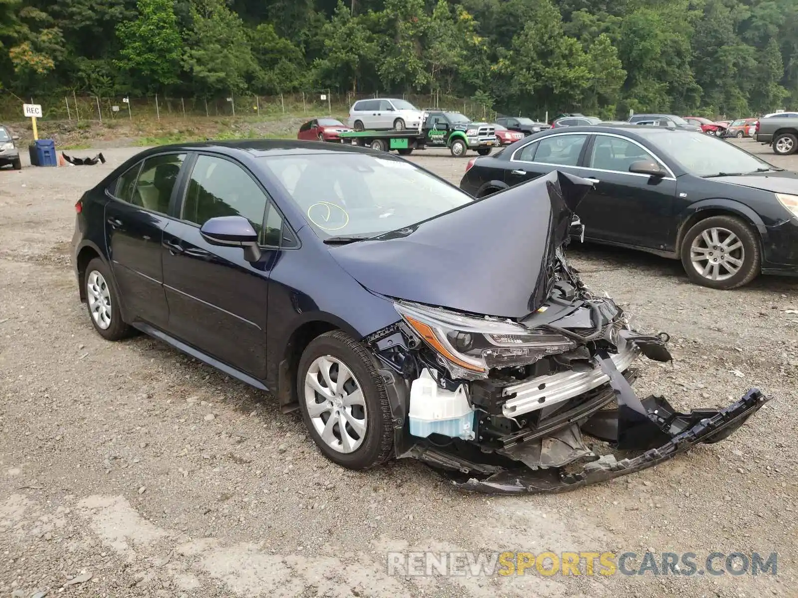 1 Photograph of a damaged car JTDEPMAE1MJ135605 TOYOTA COROLLA 2021