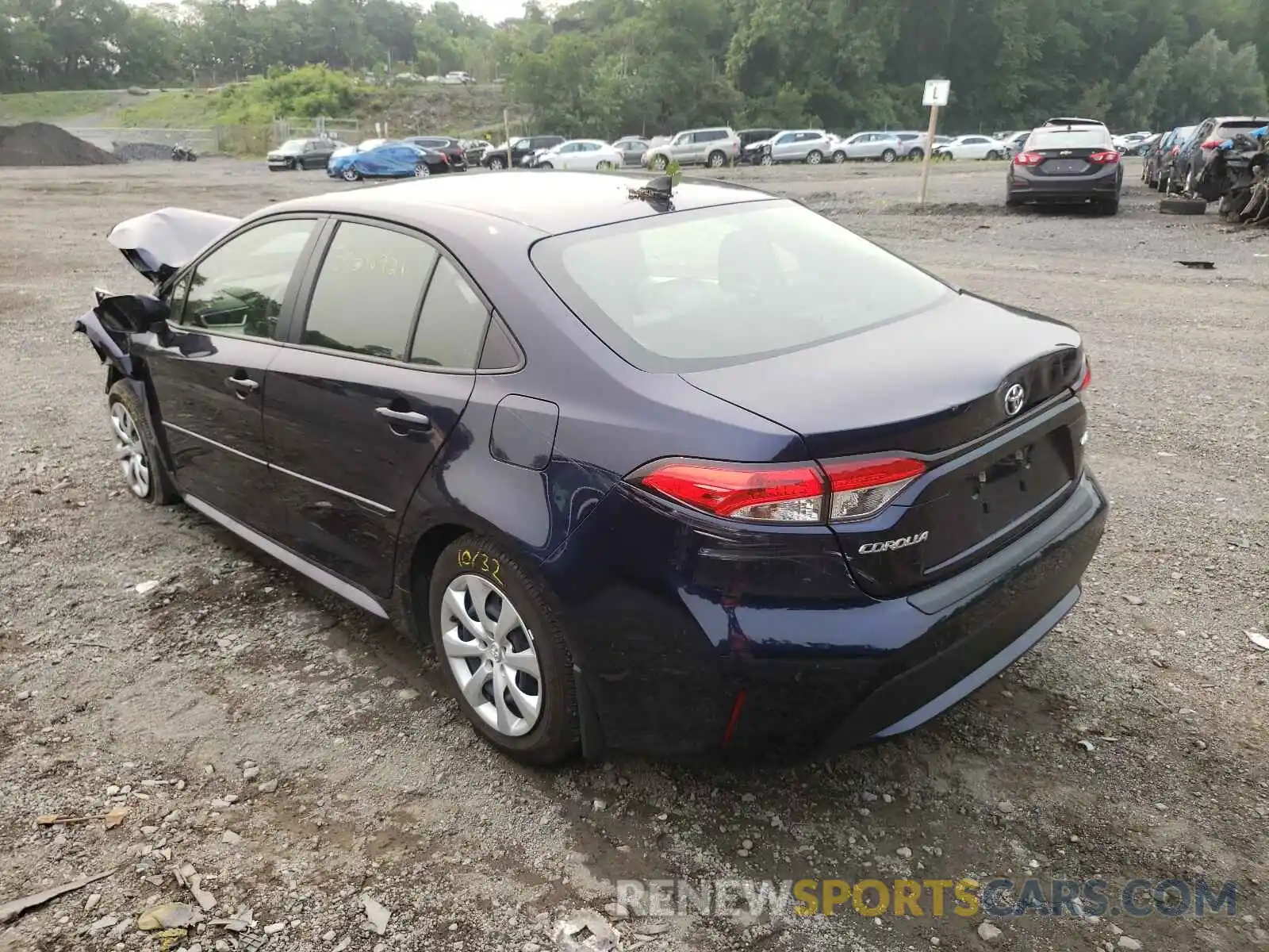 3 Photograph of a damaged car JTDEPMAE1MJ135605 TOYOTA COROLLA 2021