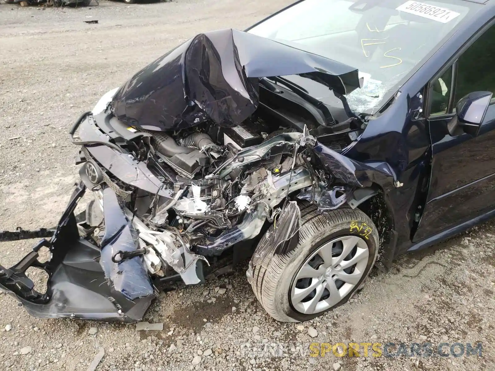 9 Photograph of a damaged car JTDEPMAE1MJ135605 TOYOTA COROLLA 2021