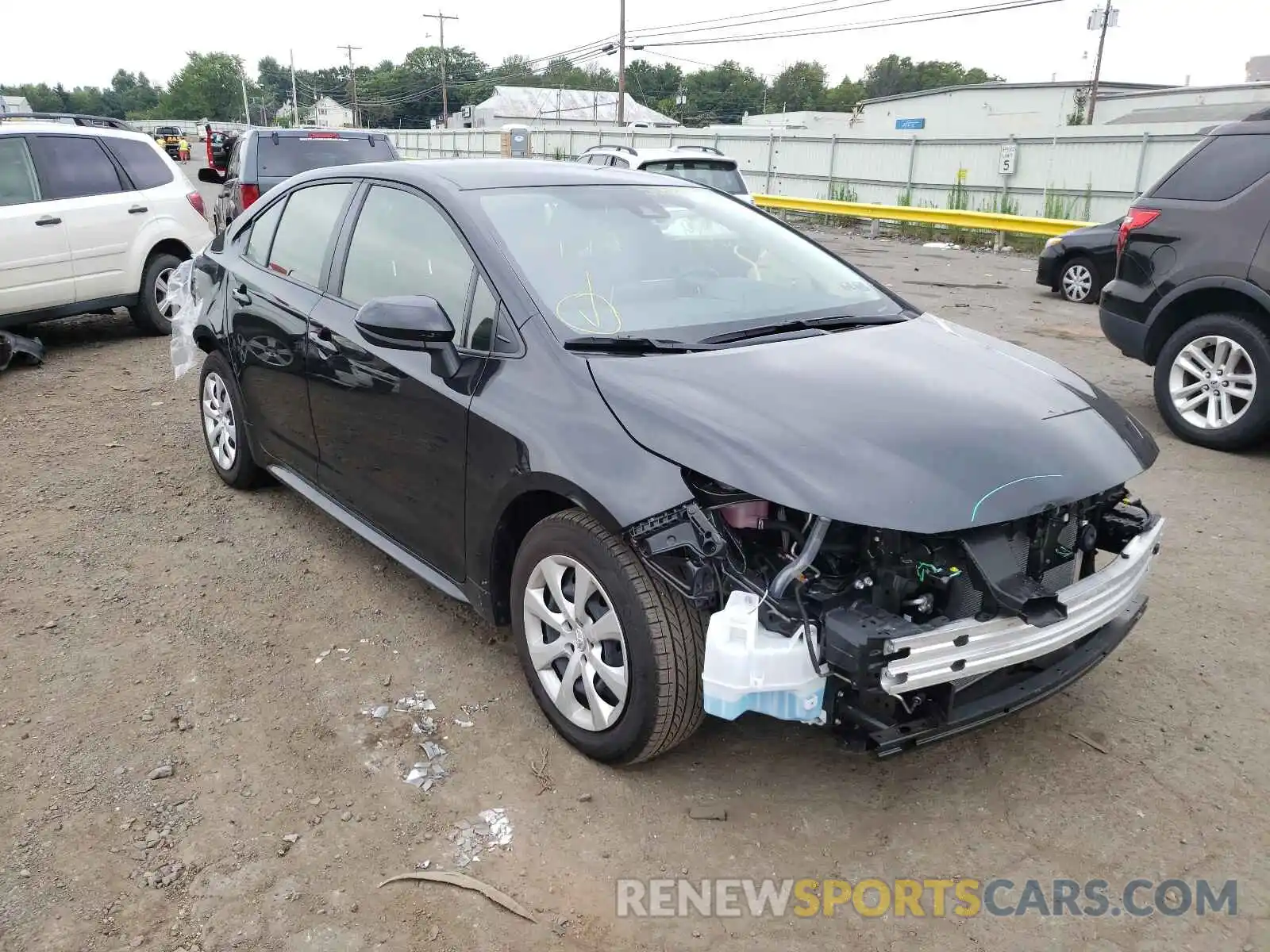 1 Photograph of a damaged car JTDEPMAE1MJ135748 TOYOTA COROLLA 2021