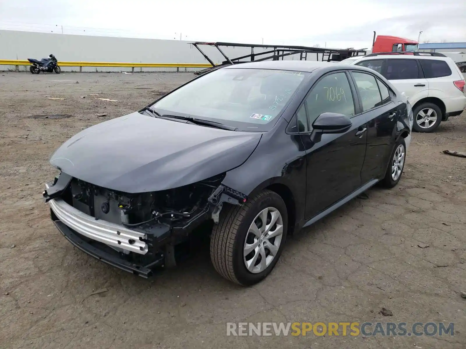 2 Photograph of a damaged car JTDEPMAE1MJ135748 TOYOTA COROLLA 2021