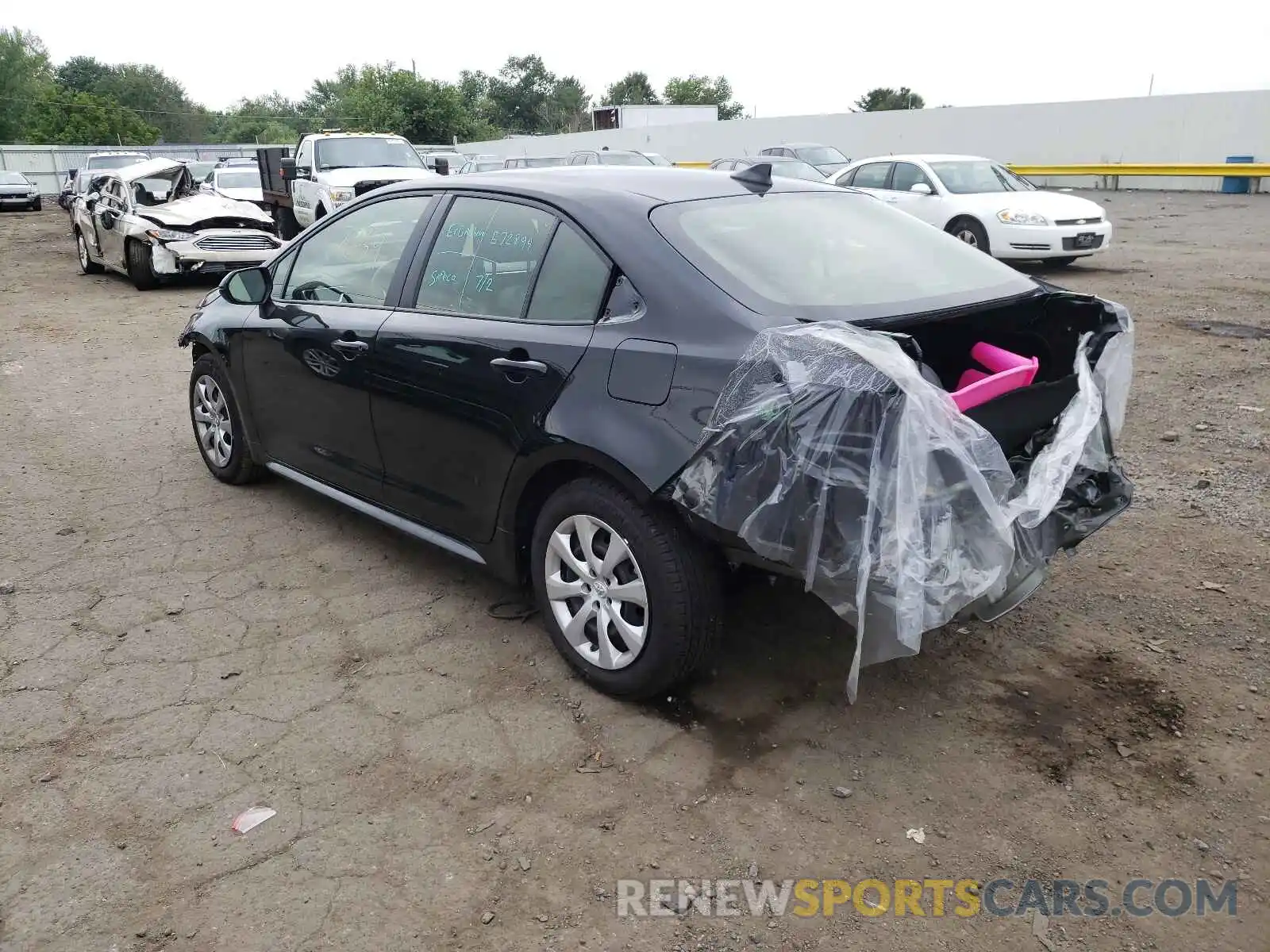 3 Photograph of a damaged car JTDEPMAE1MJ135748 TOYOTA COROLLA 2021