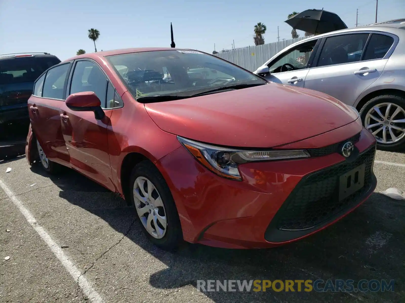 1 Photograph of a damaged car JTDEPMAE1MJ136088 TOYOTA COROLLA 2021