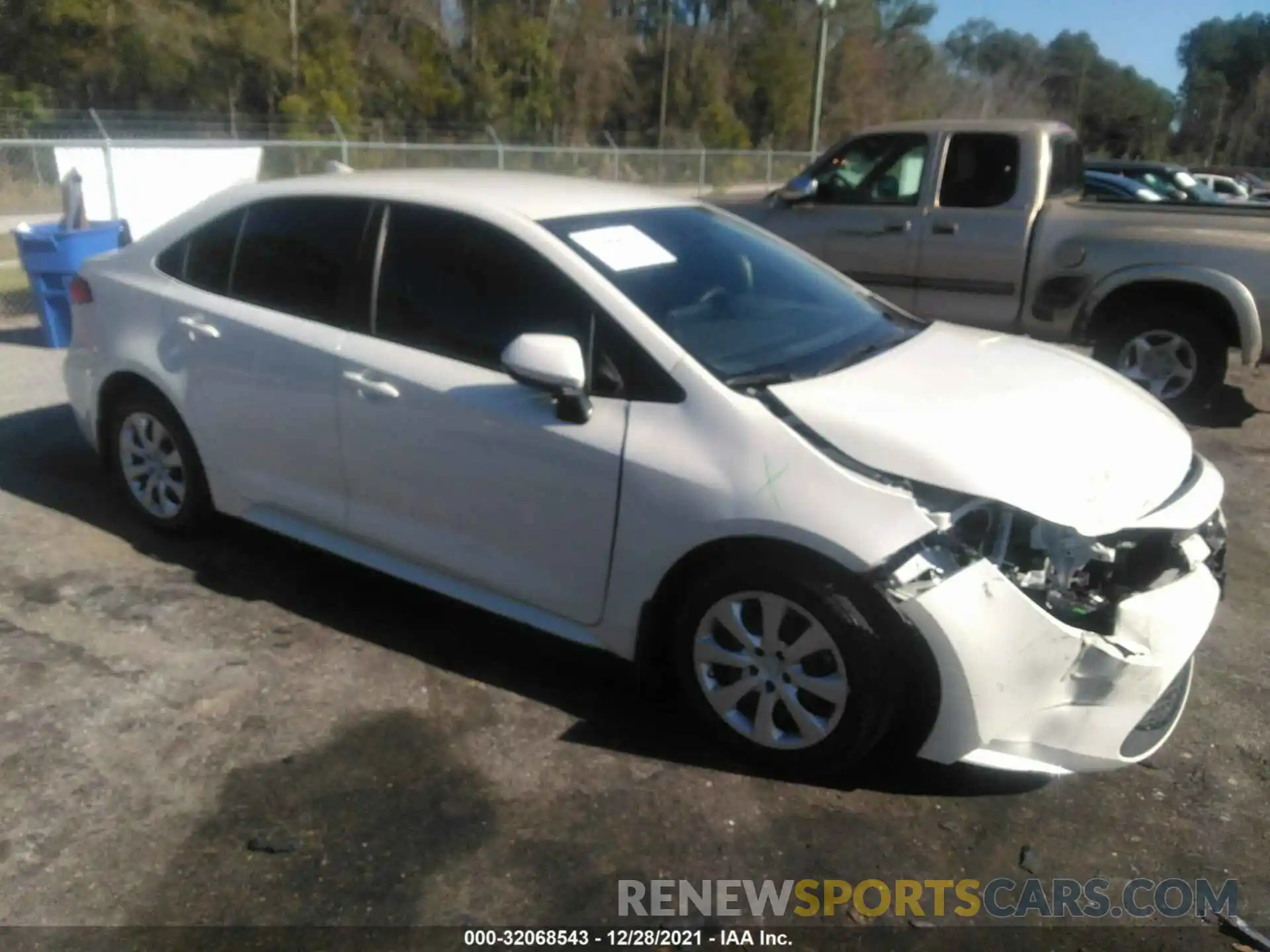 1 Photograph of a damaged car JTDEPMAE1MJ137368 TOYOTA COROLLA 2021