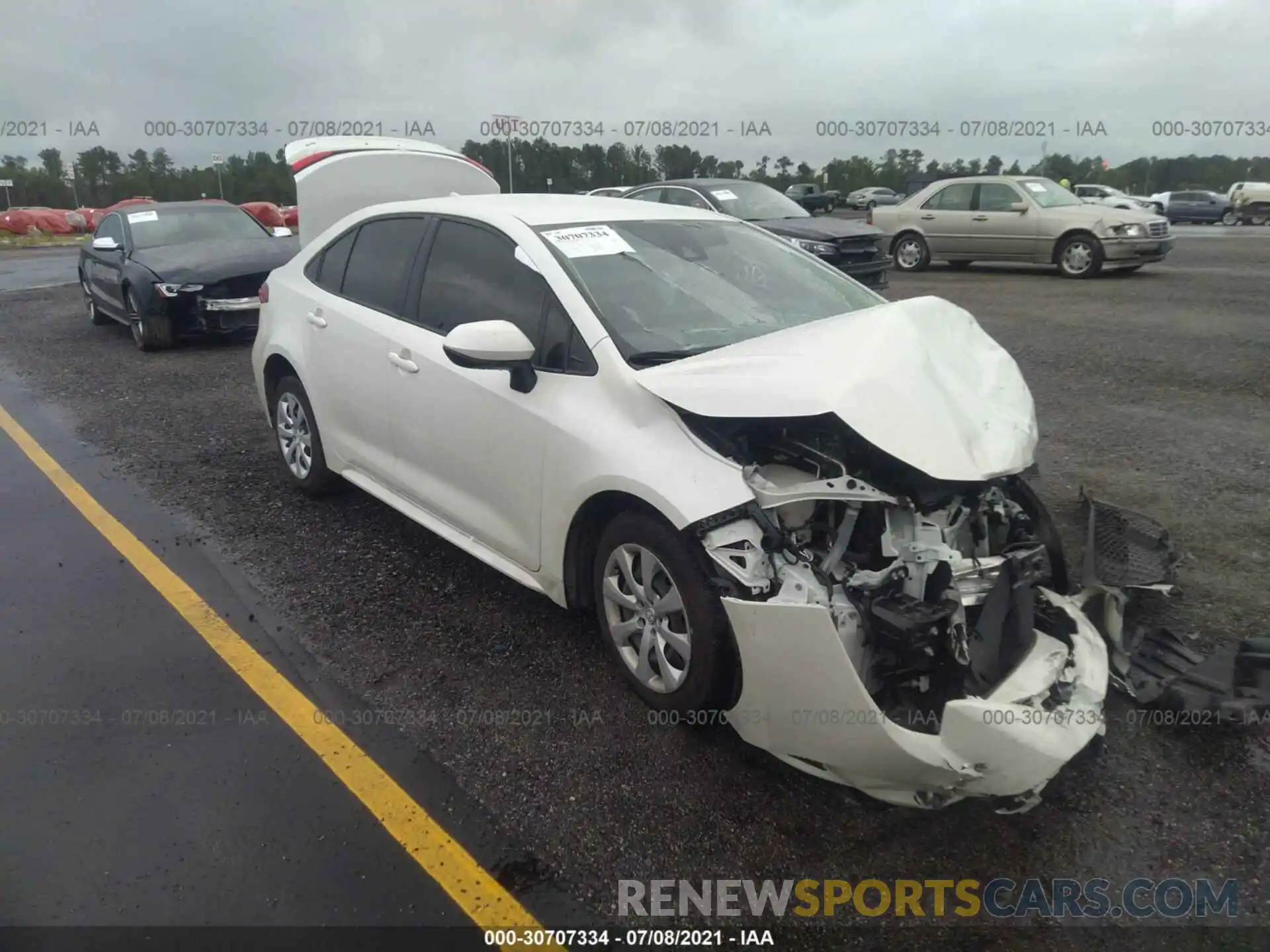 1 Photograph of a damaged car JTDEPMAE1MJ137919 TOYOTA COROLLA 2021