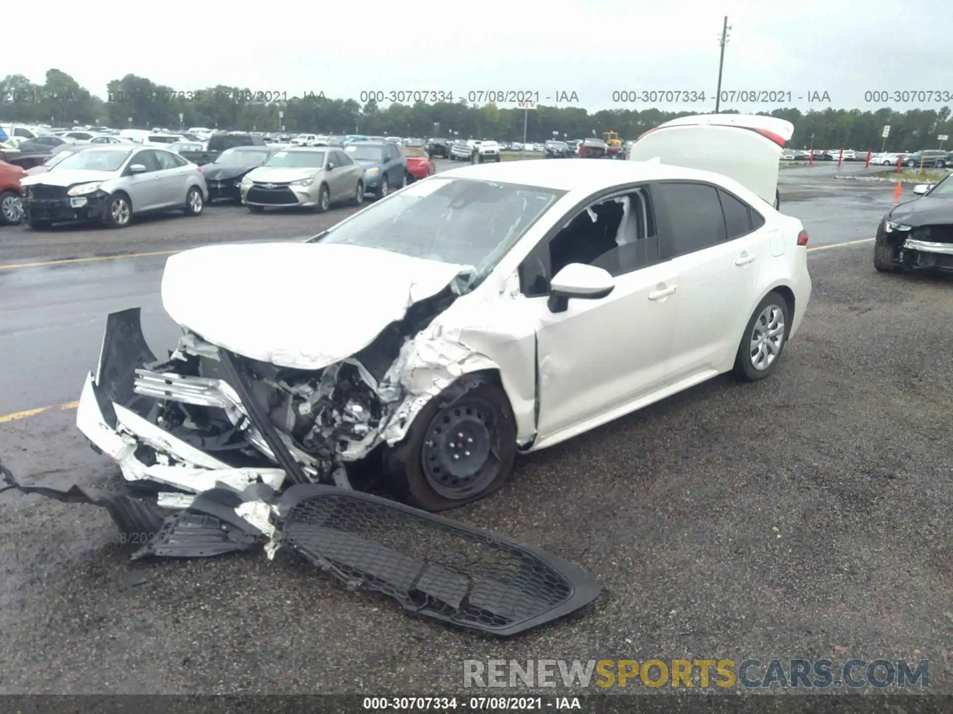 2 Photograph of a damaged car JTDEPMAE1MJ137919 TOYOTA COROLLA 2021