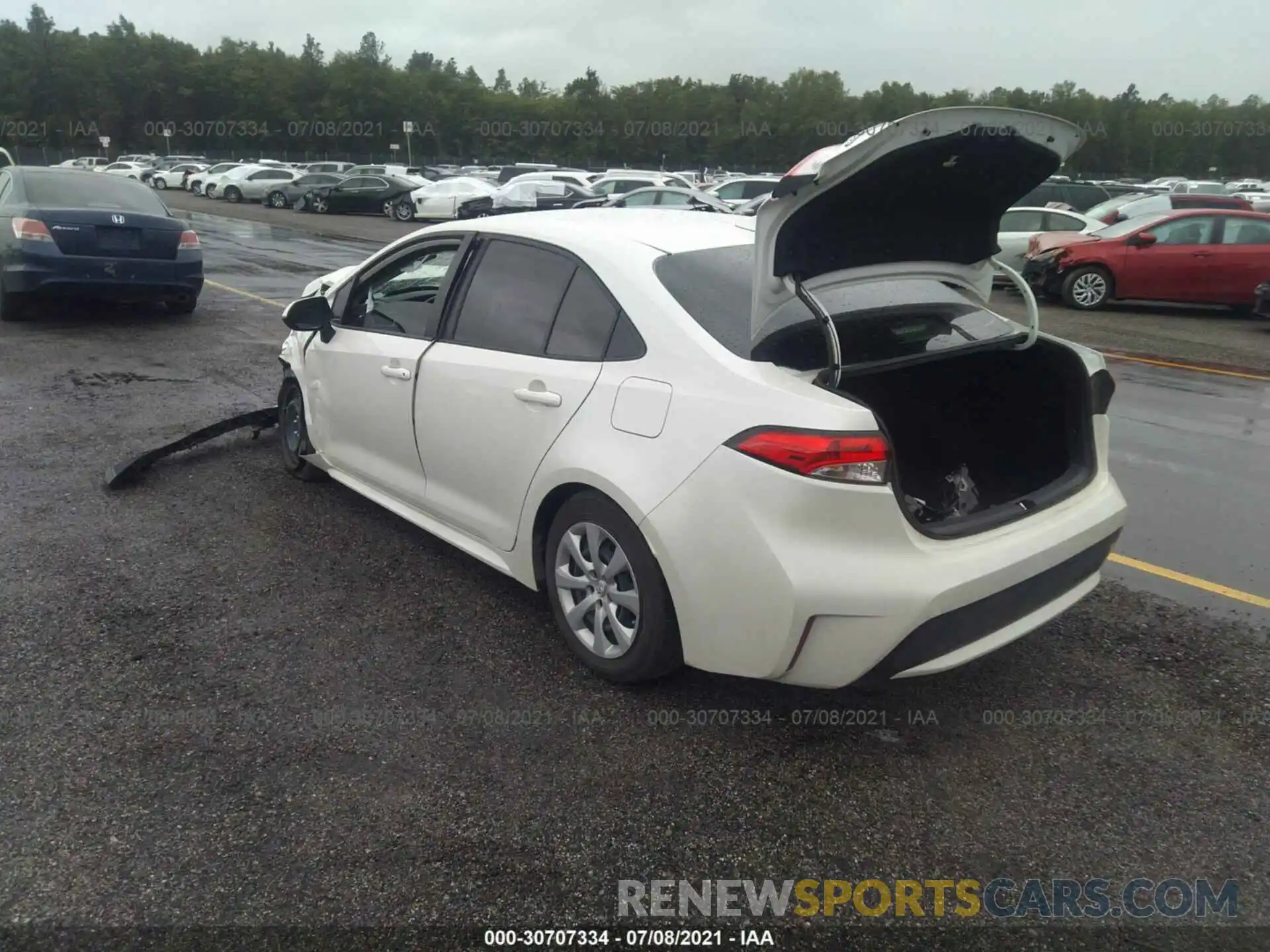 3 Photograph of a damaged car JTDEPMAE1MJ137919 TOYOTA COROLLA 2021