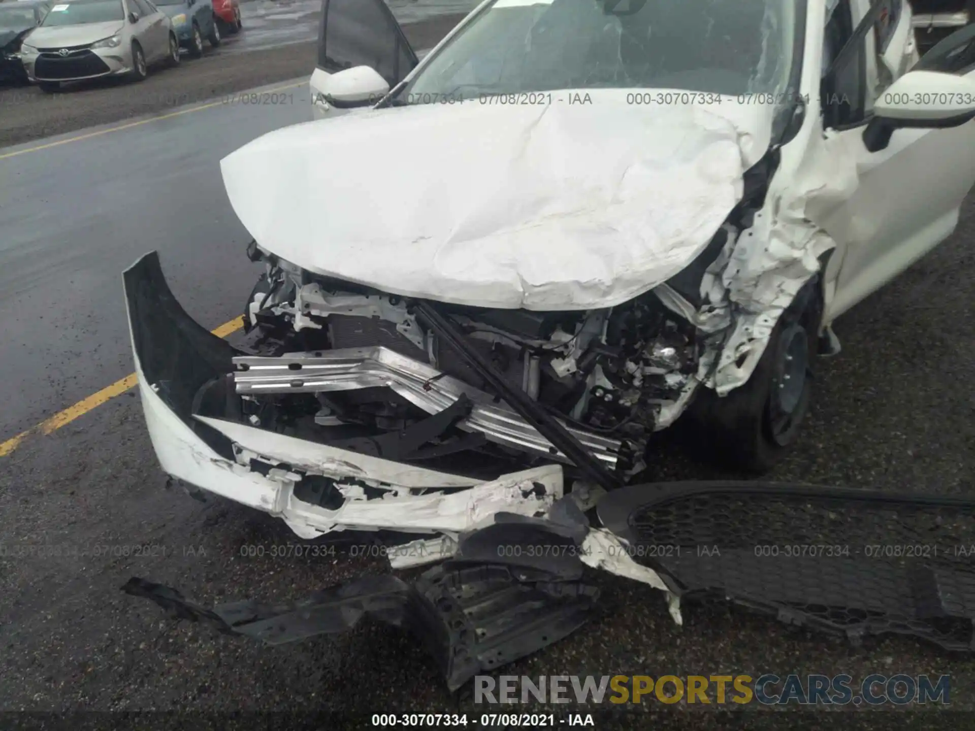 6 Photograph of a damaged car JTDEPMAE1MJ137919 TOYOTA COROLLA 2021