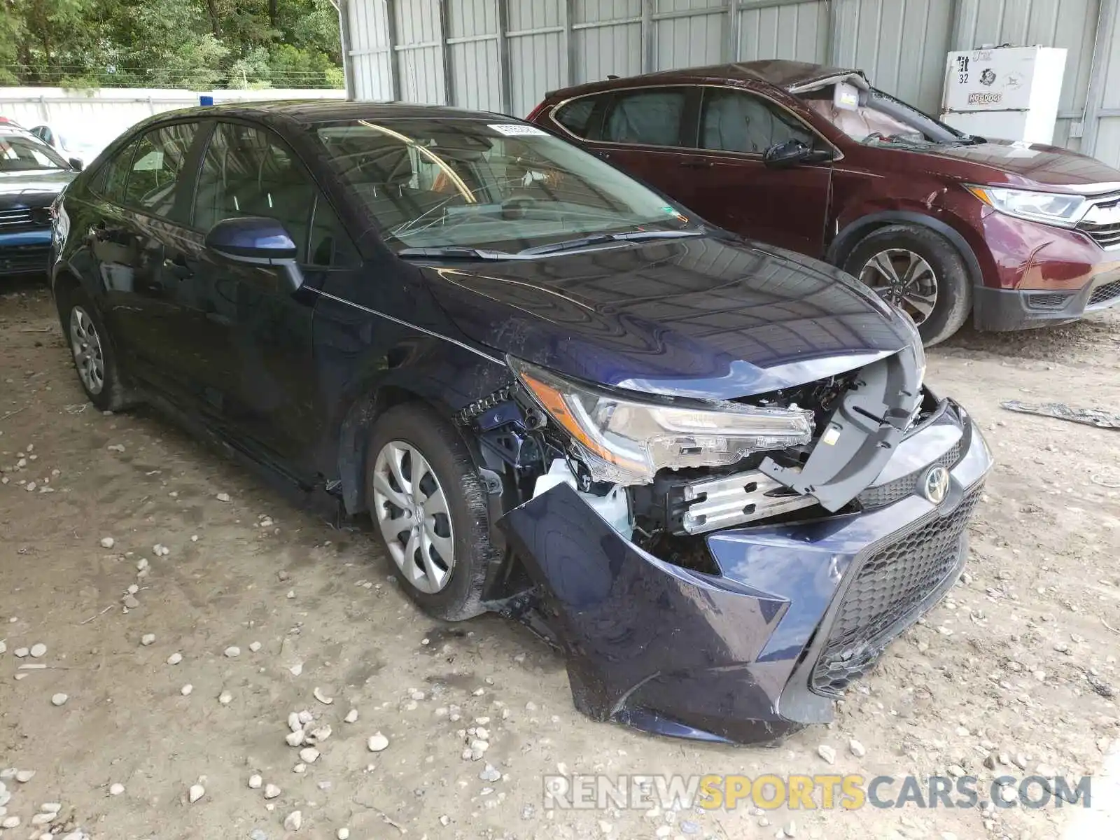 1 Photograph of a damaged car JTDEPMAE1MJ138309 TOYOTA COROLLA 2021