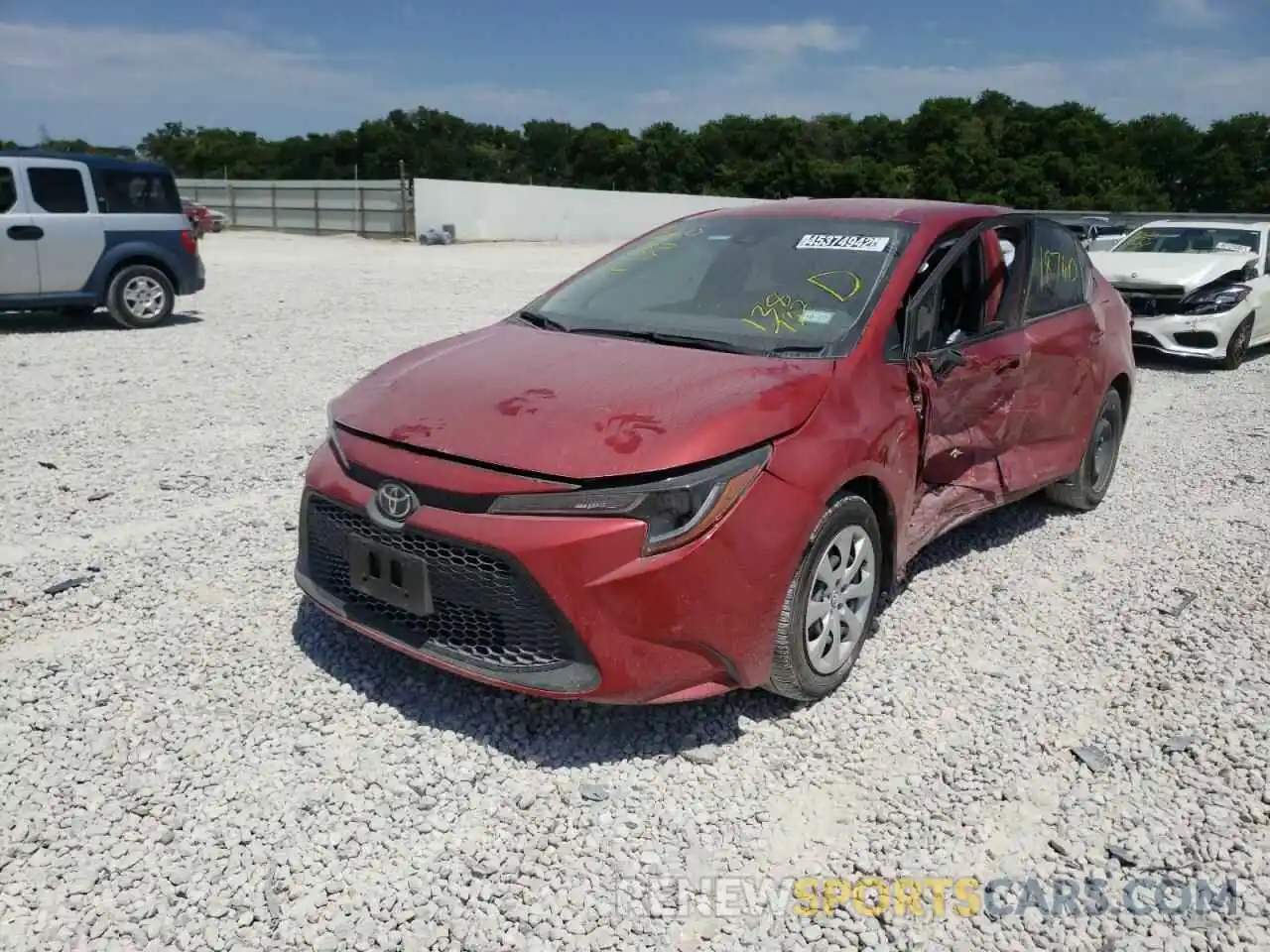 2 Photograph of a damaged car JTDEPMAE1MJ138732 TOYOTA COROLLA 2021