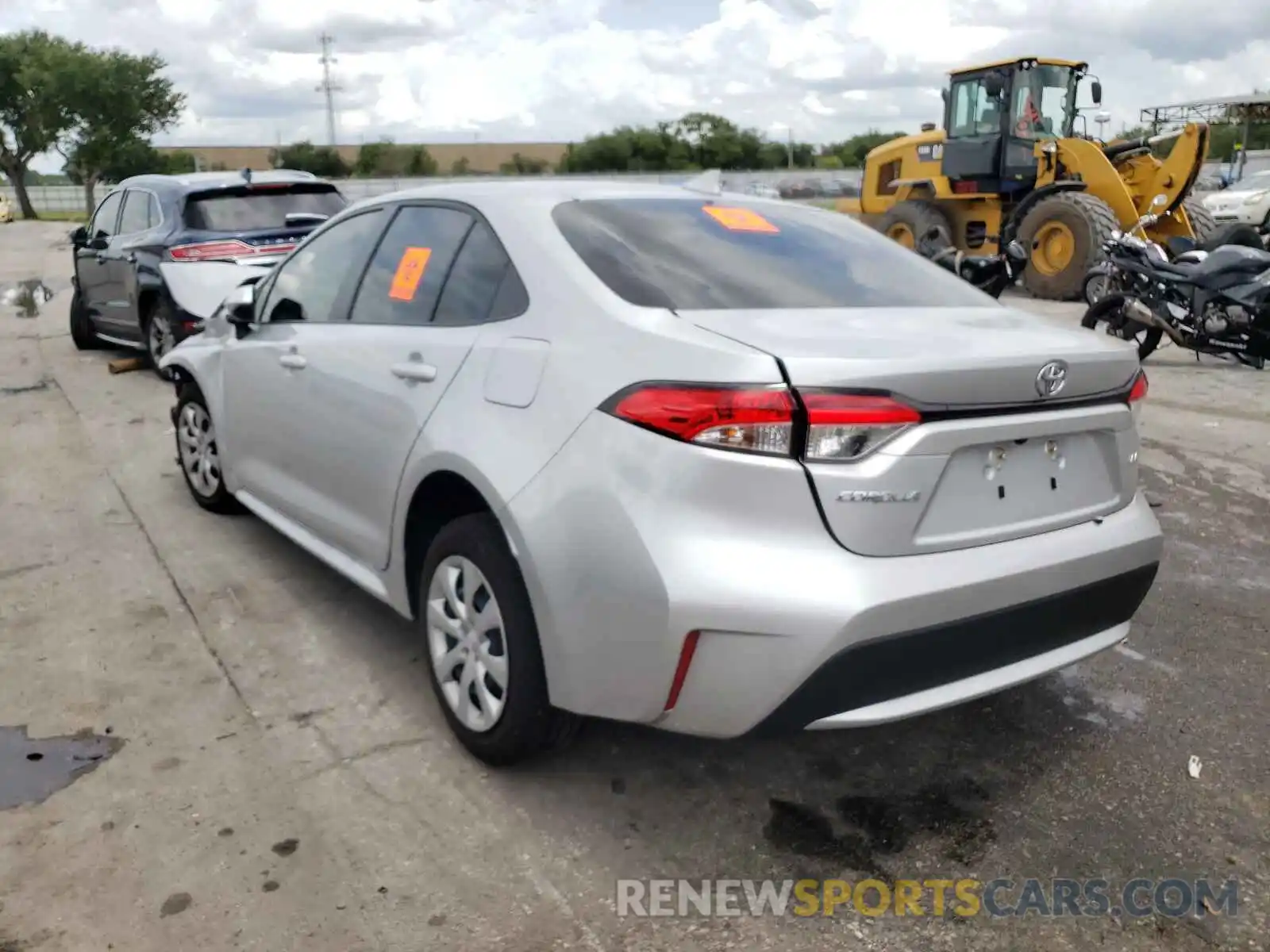 3 Photograph of a damaged car JTDEPMAE1MJ140075 TOYOTA COROLLA 2021