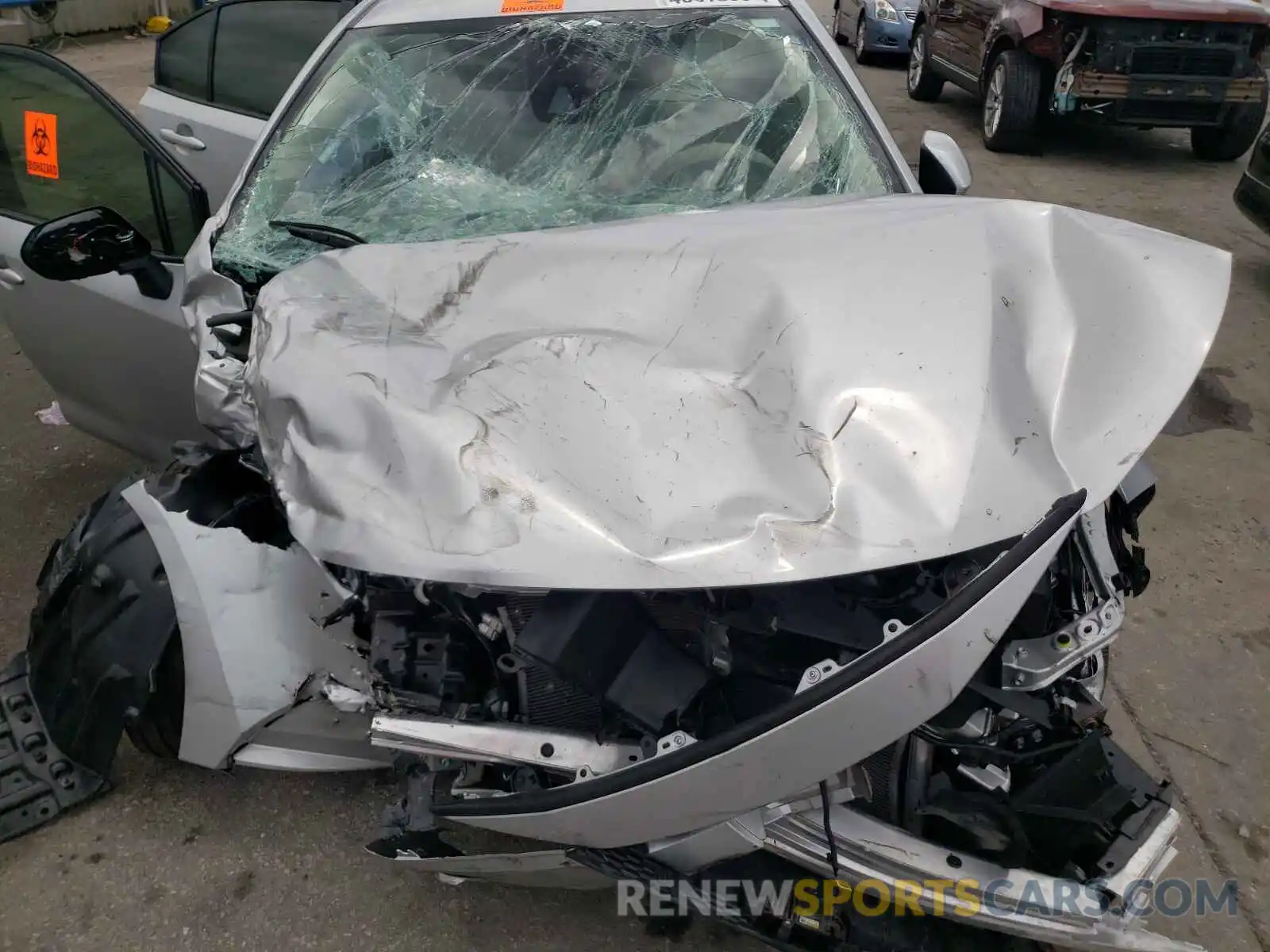 7 Photograph of a damaged car JTDEPMAE1MJ140075 TOYOTA COROLLA 2021