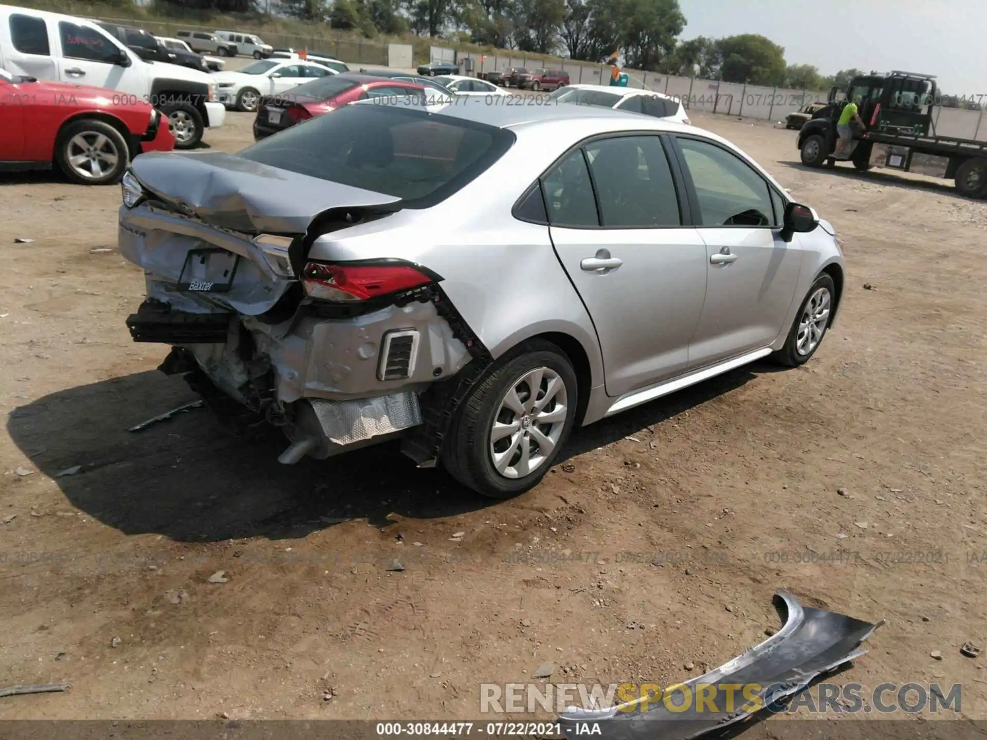 4 Photograph of a damaged car JTDEPMAE1MJ140559 TOYOTA COROLLA 2021