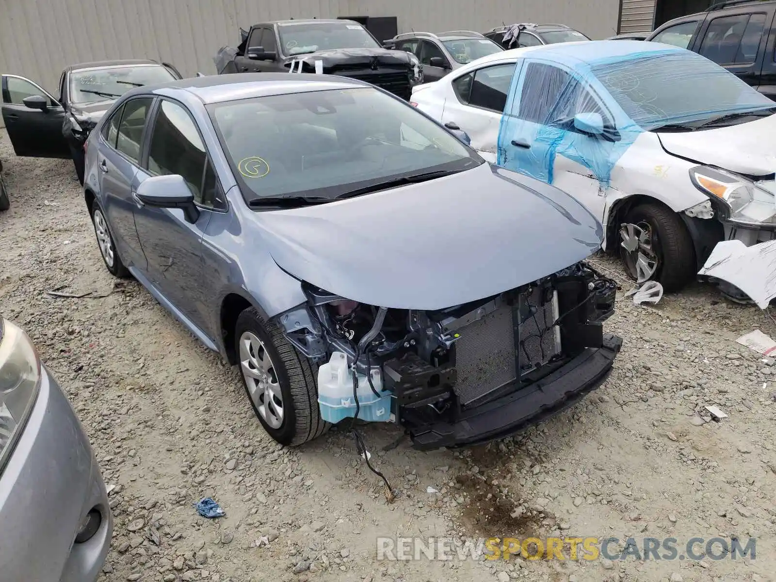 1 Photograph of a damaged car JTDEPMAE1MJ141288 TOYOTA COROLLA 2021