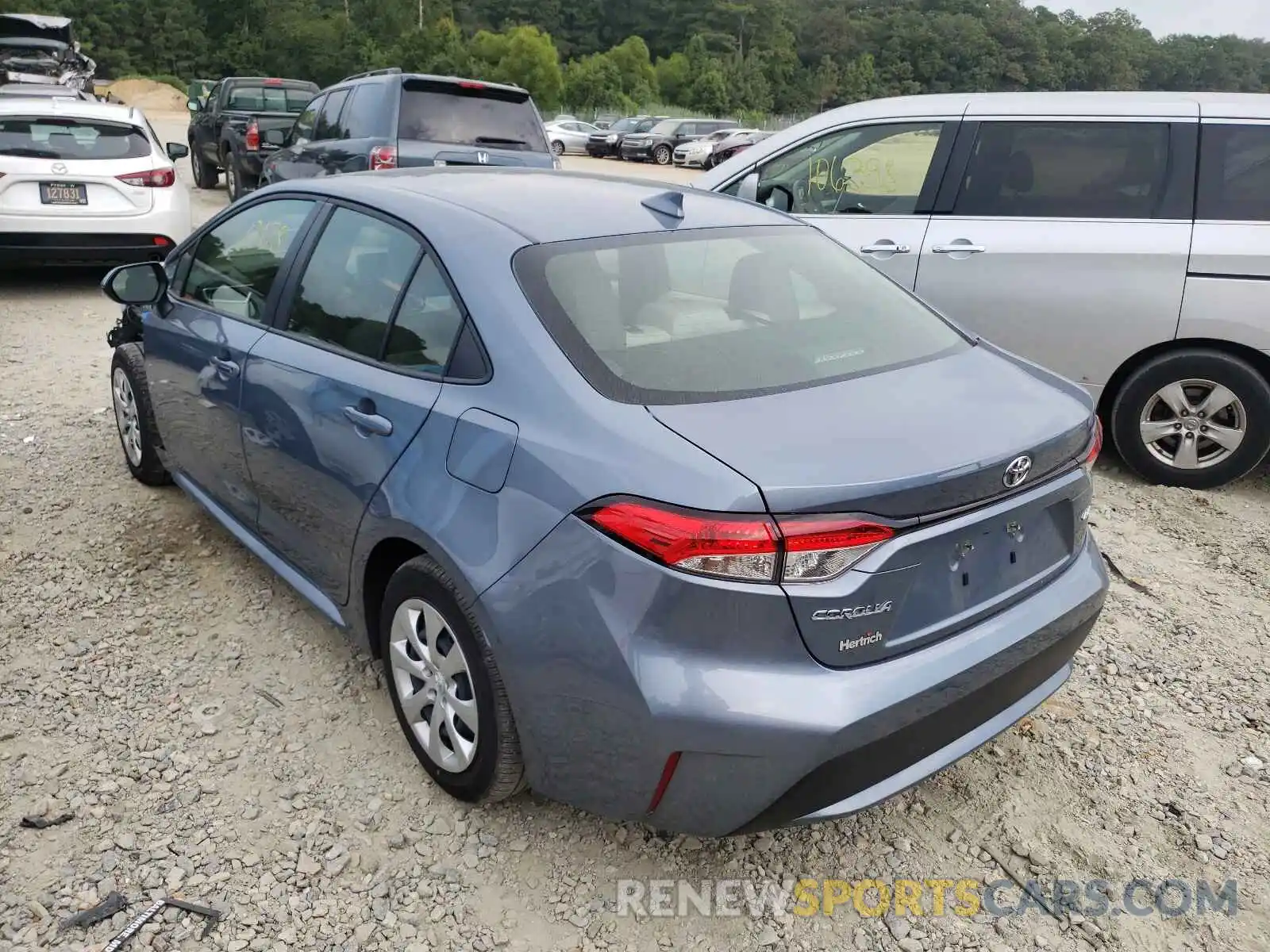 3 Photograph of a damaged car JTDEPMAE1MJ141288 TOYOTA COROLLA 2021