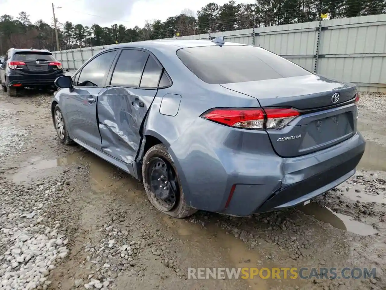 3 Photograph of a damaged car JTDEPMAE1MJ142103 TOYOTA COROLLA 2021