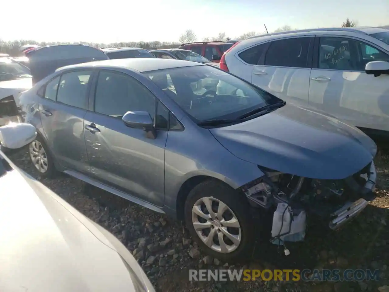 1 Photograph of a damaged car JTDEPMAE1MJ142652 TOYOTA COROLLA 2021