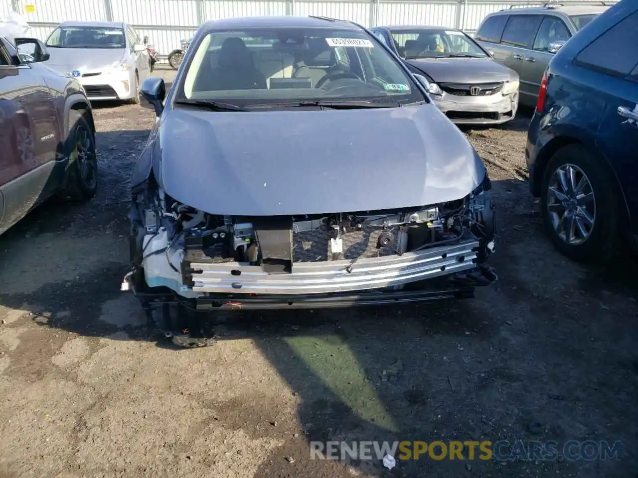 9 Photograph of a damaged car JTDEPMAE1MJ142652 TOYOTA COROLLA 2021