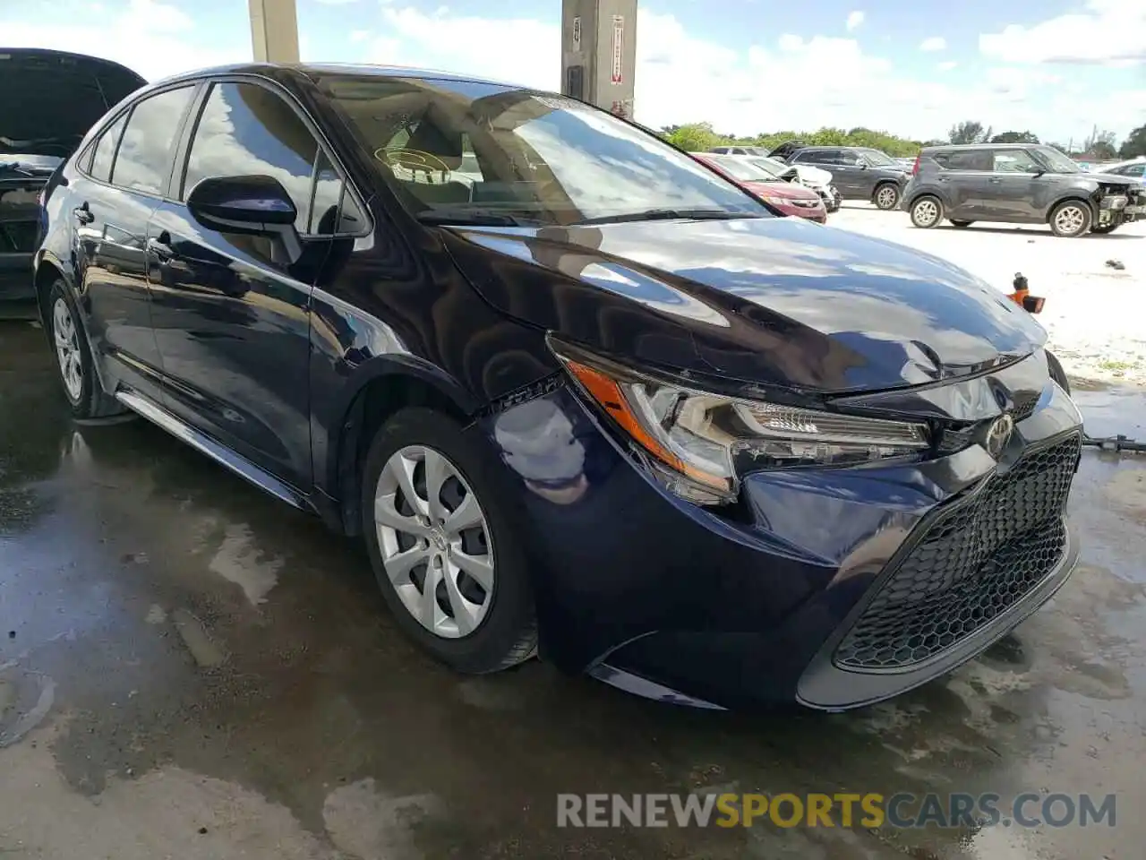 1 Photograph of a damaged car JTDEPMAE1MJ142991 TOYOTA COROLLA 2021