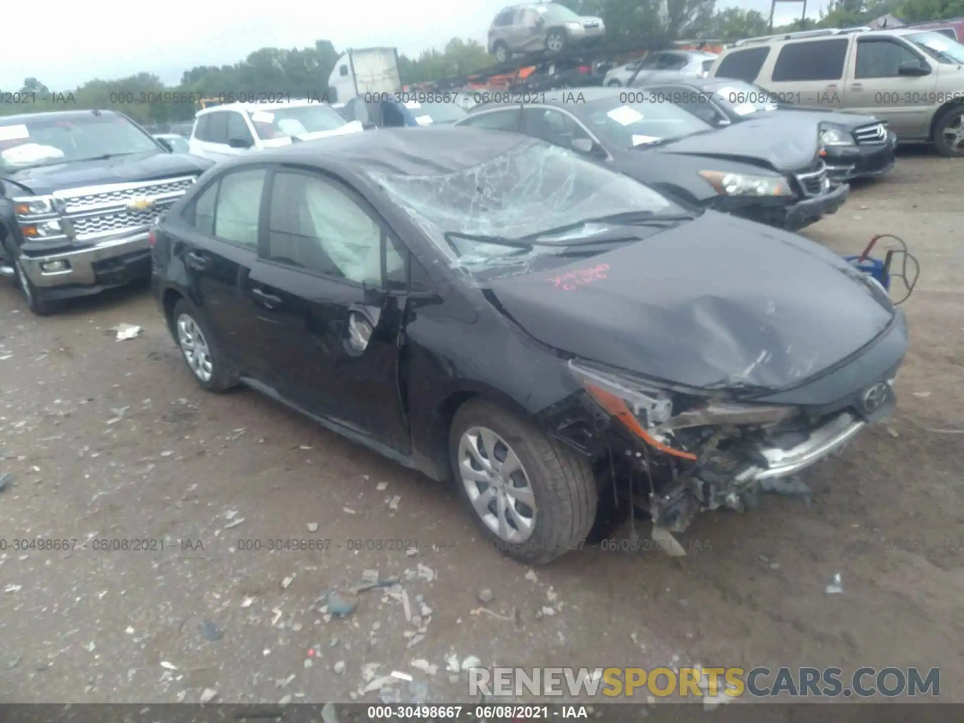 1 Photograph of a damaged car JTDEPMAE1MJ143526 TOYOTA COROLLA 2021