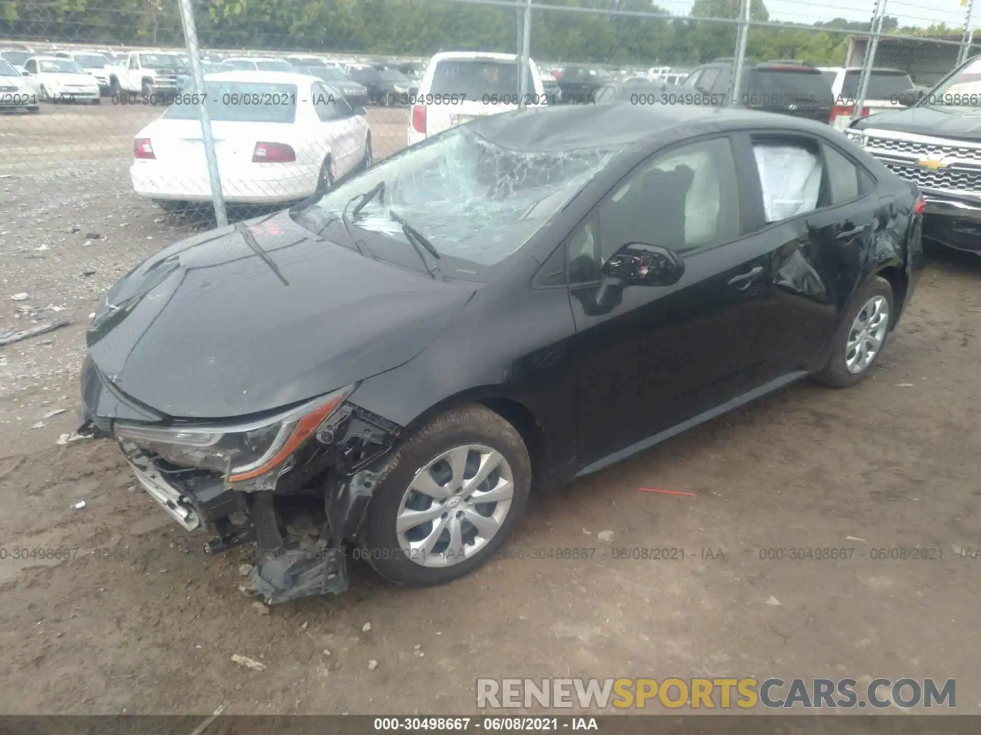 2 Photograph of a damaged car JTDEPMAE1MJ143526 TOYOTA COROLLA 2021