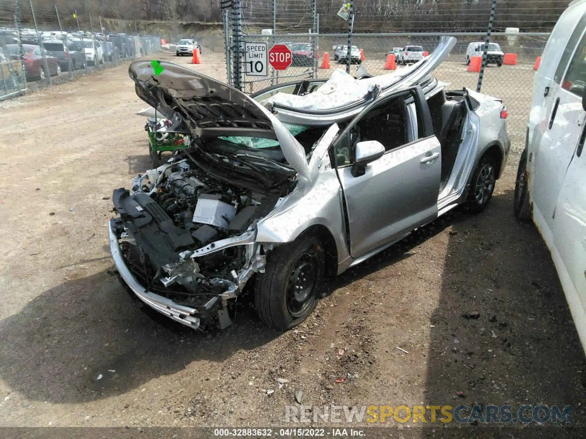 2 Photograph of a damaged car JTDEPMAE1MJ143574 TOYOTA COROLLA 2021