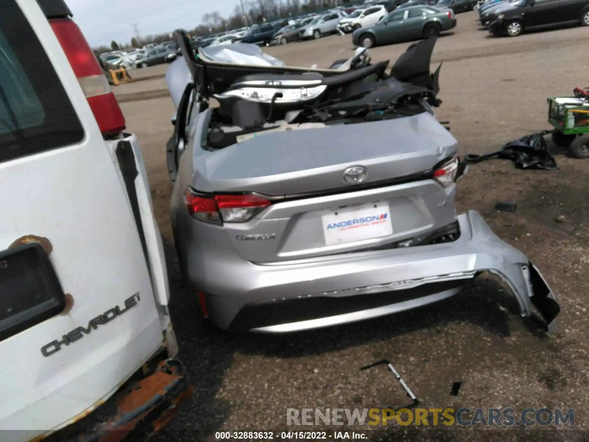 3 Photograph of a damaged car JTDEPMAE1MJ143574 TOYOTA COROLLA 2021