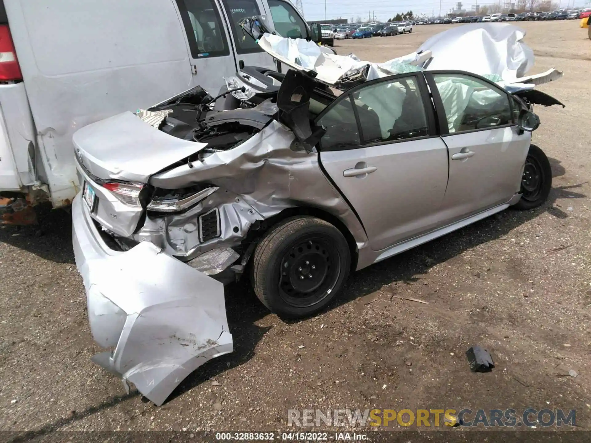 4 Photograph of a damaged car JTDEPMAE1MJ143574 TOYOTA COROLLA 2021