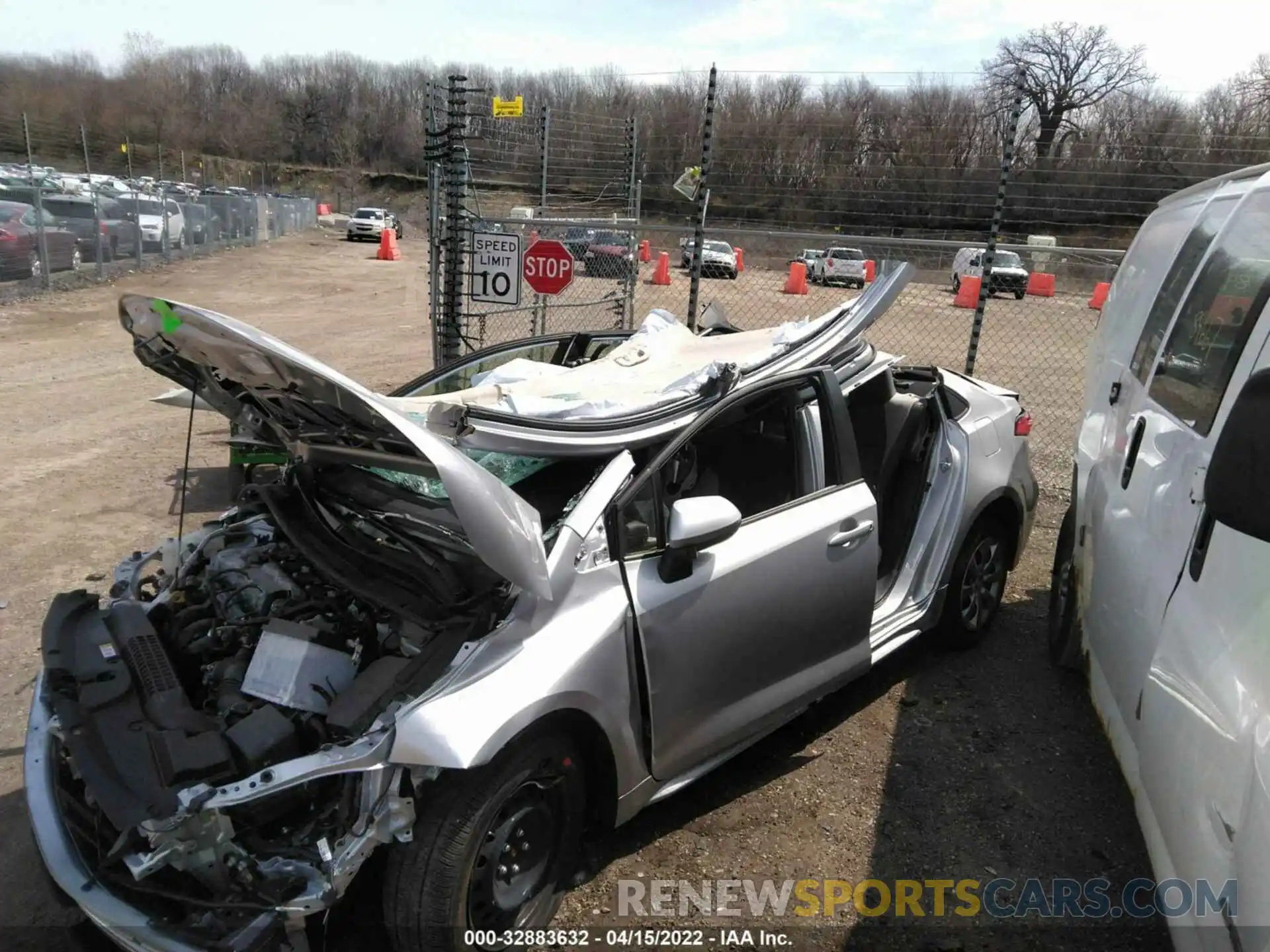 6 Photograph of a damaged car JTDEPMAE1MJ143574 TOYOTA COROLLA 2021